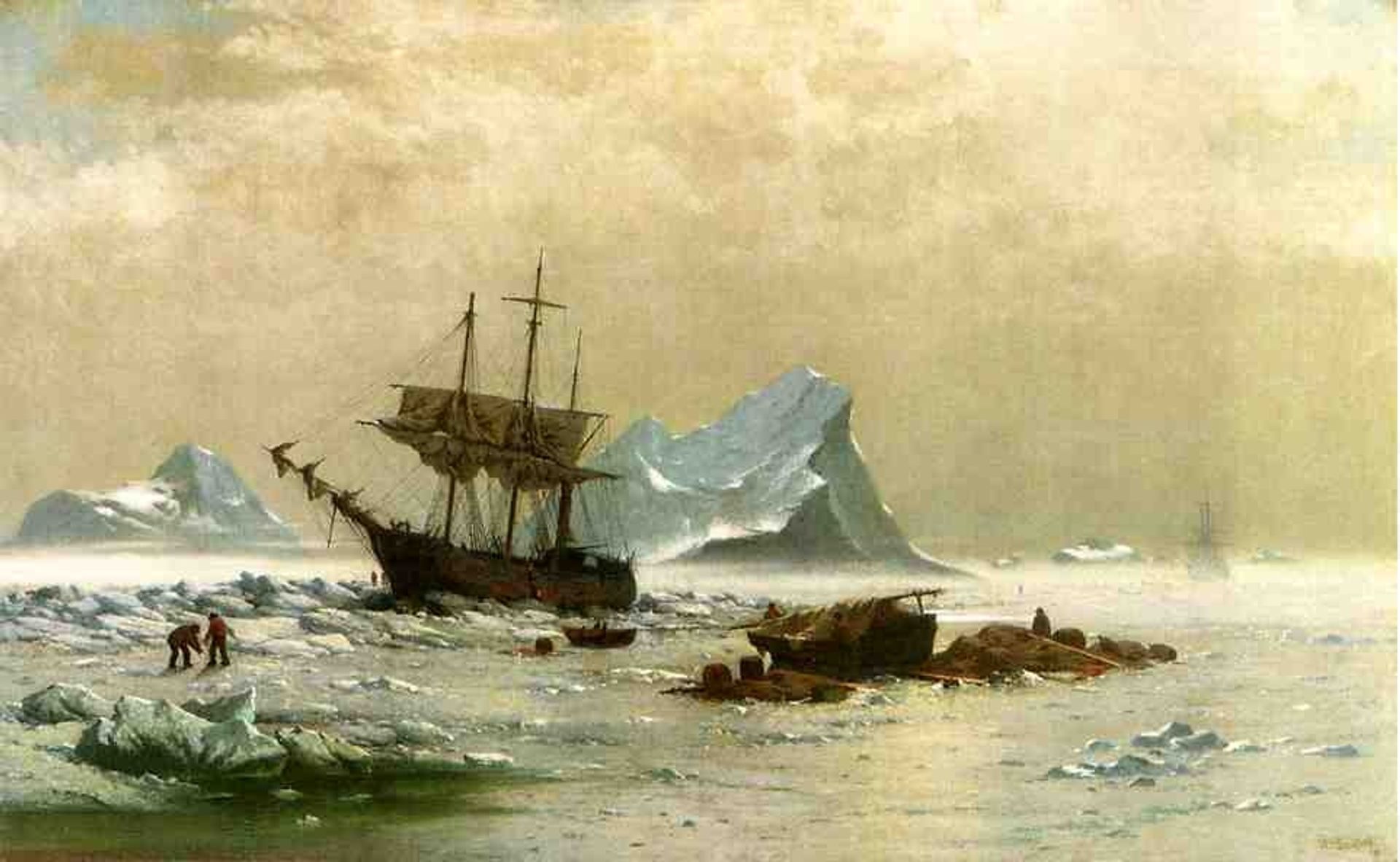 The Ice Floes by William Bradford