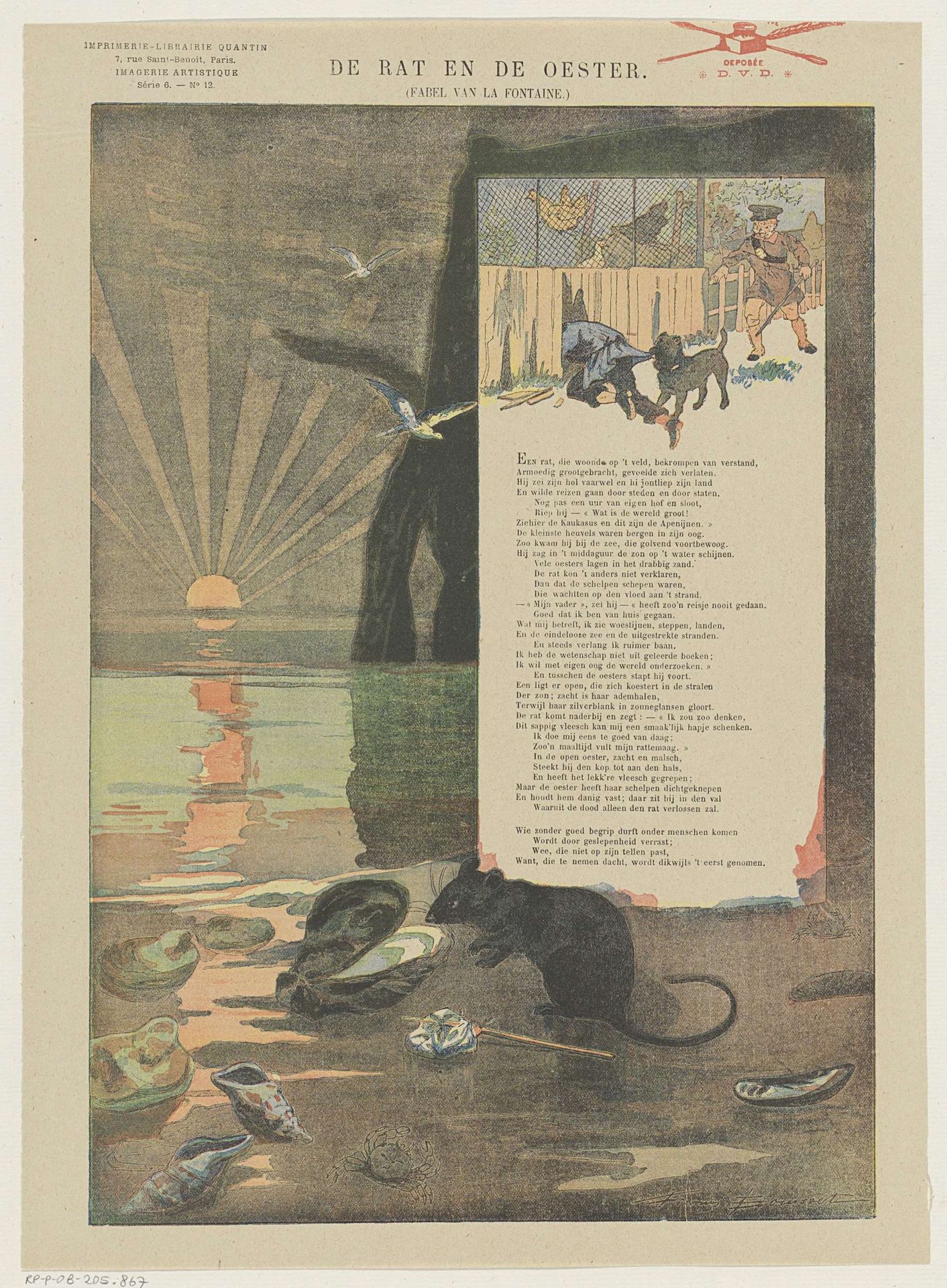 De rat en de oester by Firmin Bouisset