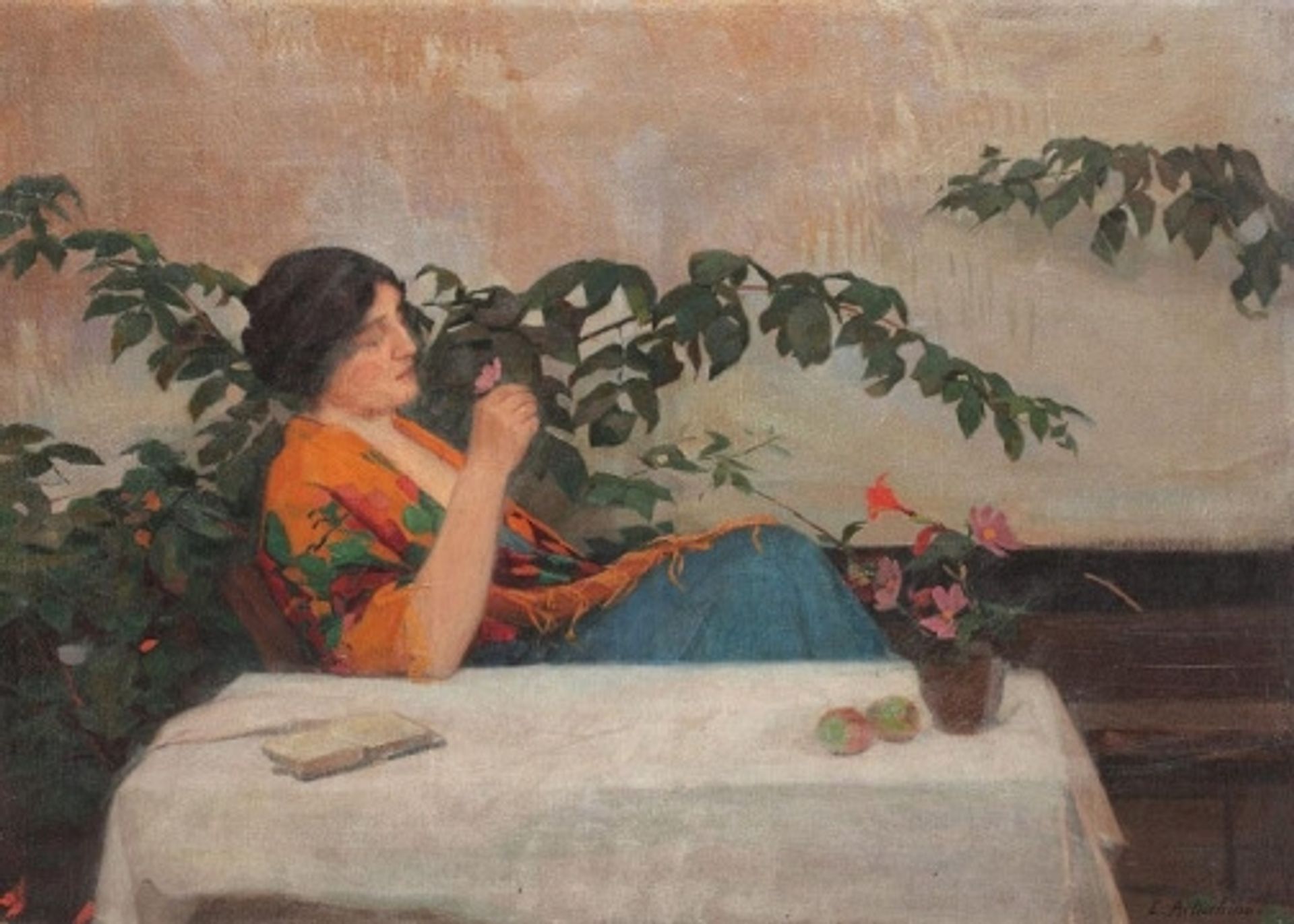 On the Terrace by Constantin Artachino