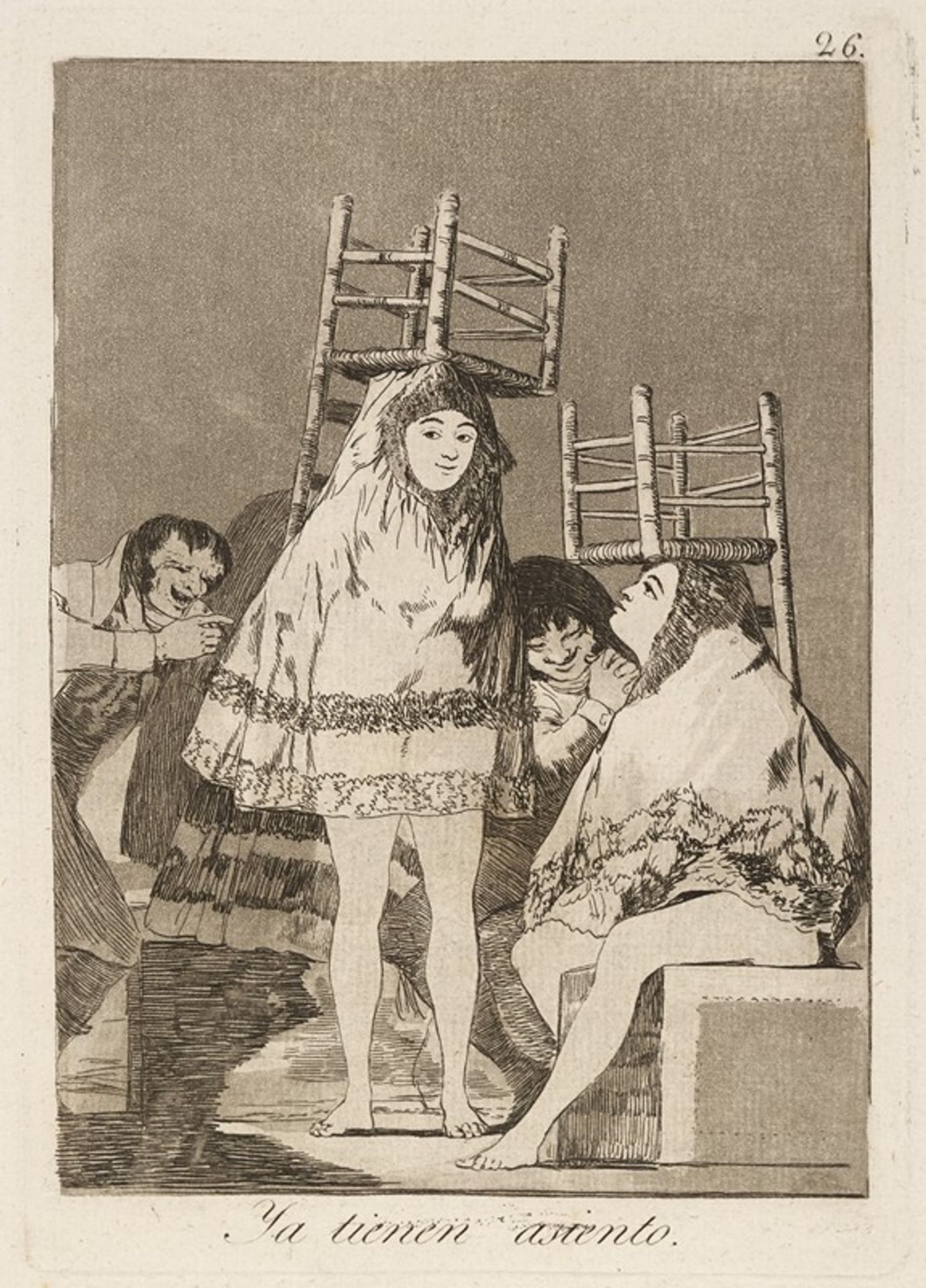Ya tienen asiento. by Francisco de Goya