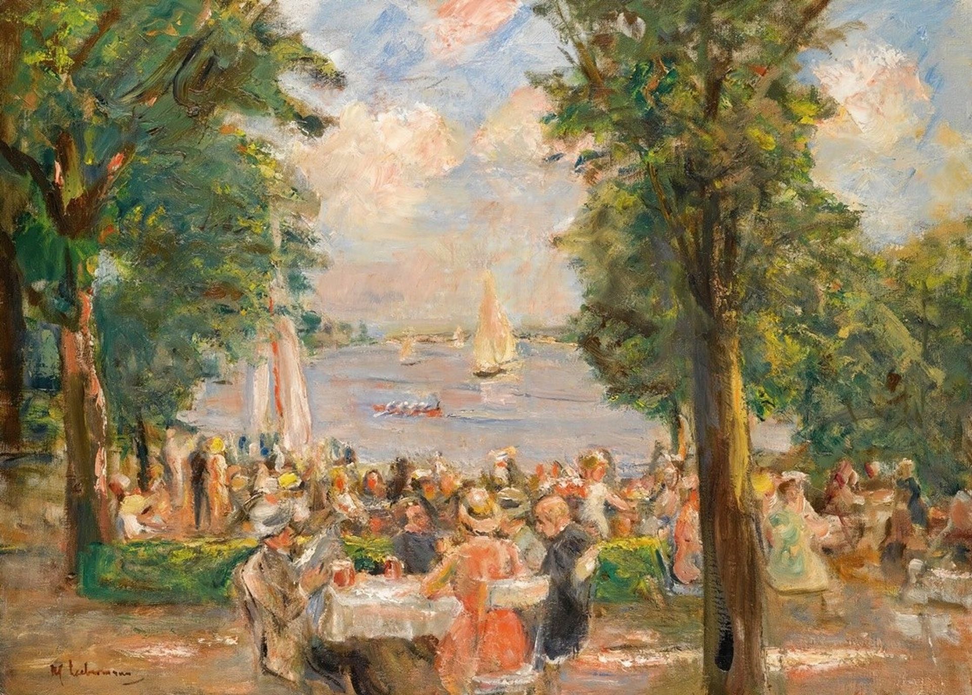 Beergarden Near The Wannsee by Max Liebermann