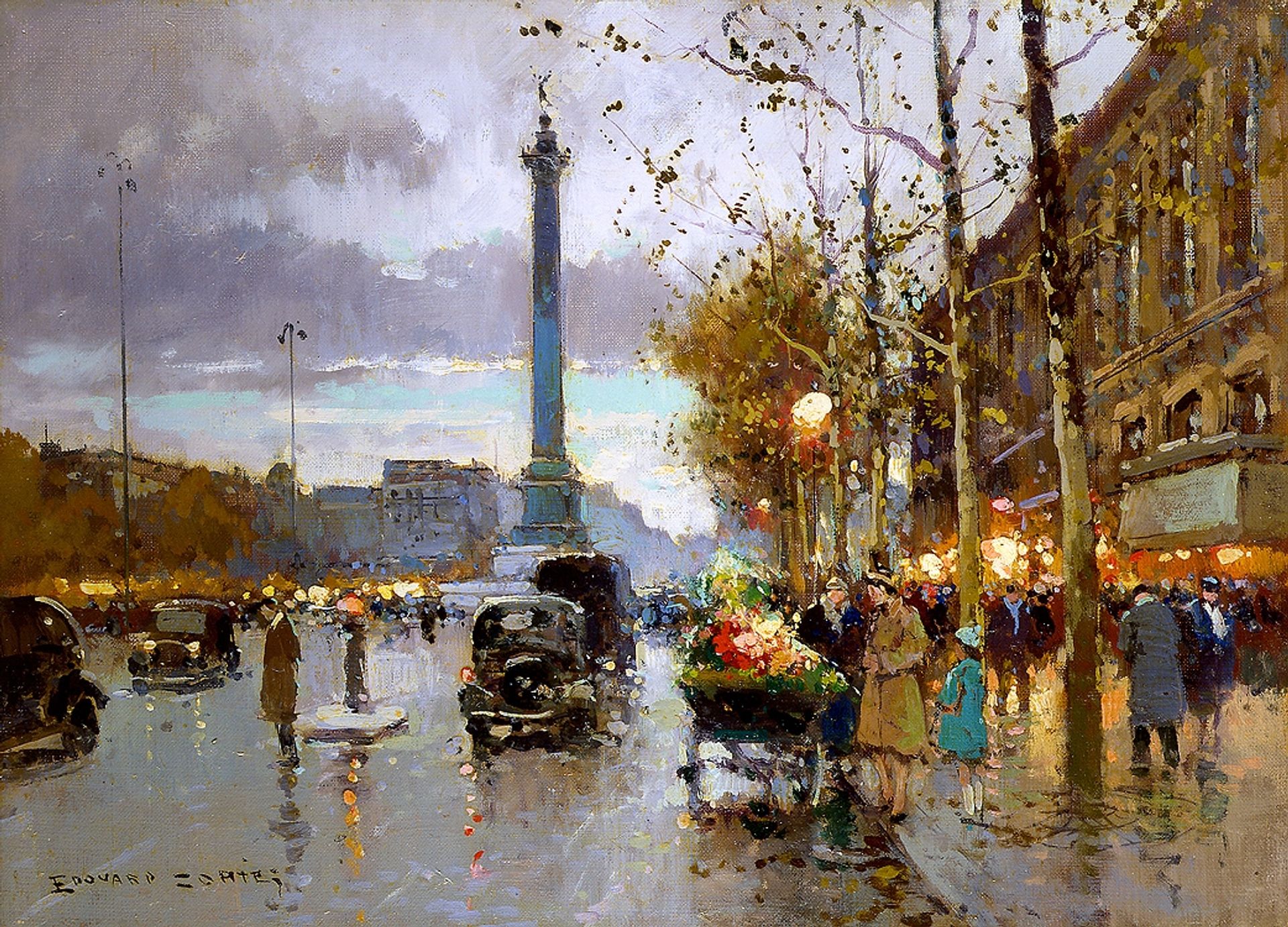 Place de la Bastille by Edouard Cortes