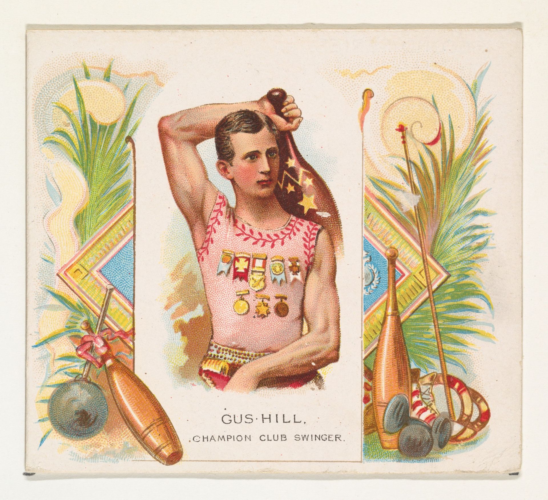 Gus Hill, Champion Club Swinger, from World's Champions, Second Series (N43) for Allen & Ginter Cigarettes by Allen & Ginter