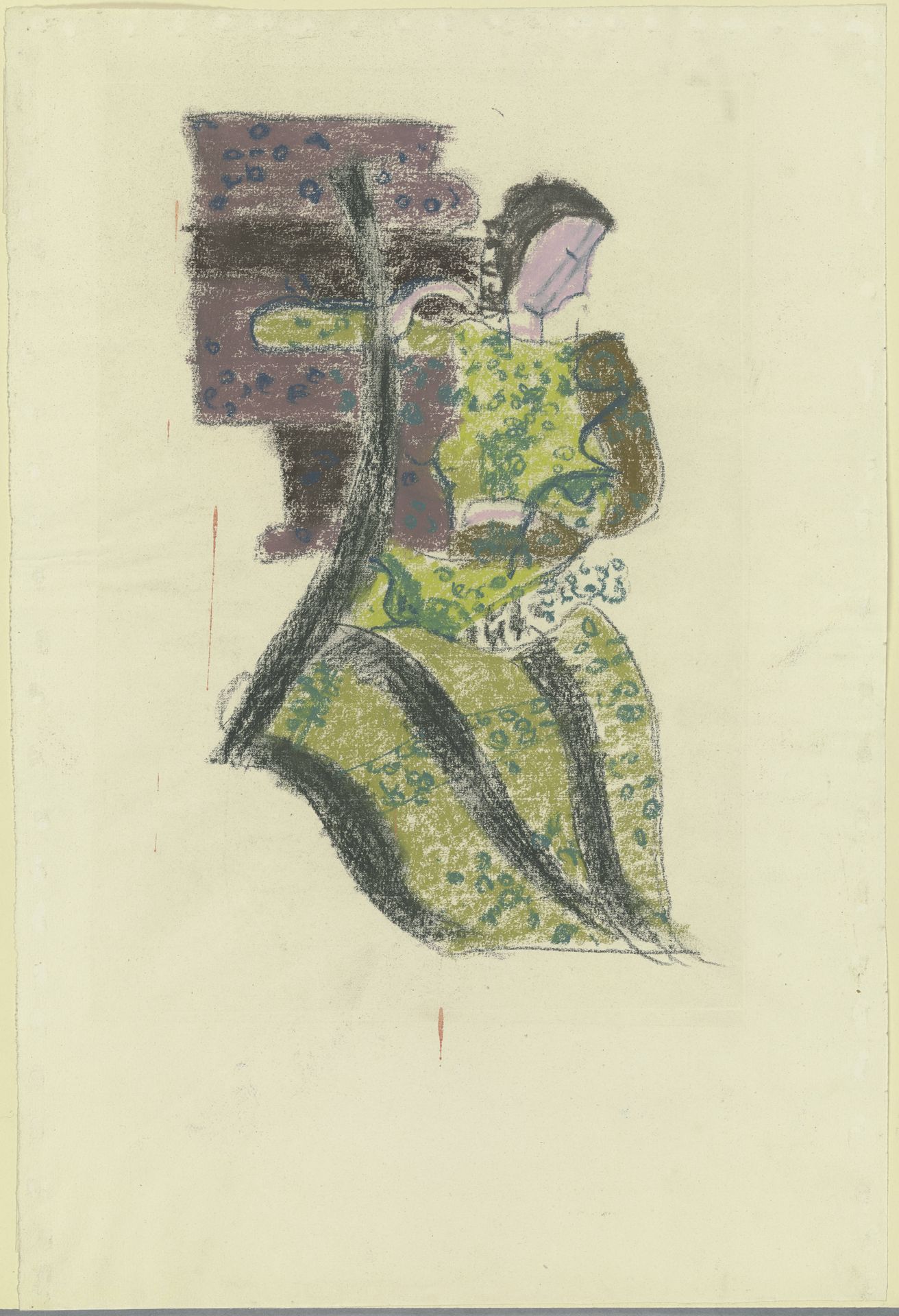 Weibliche Figur nach rechts by August Babberger