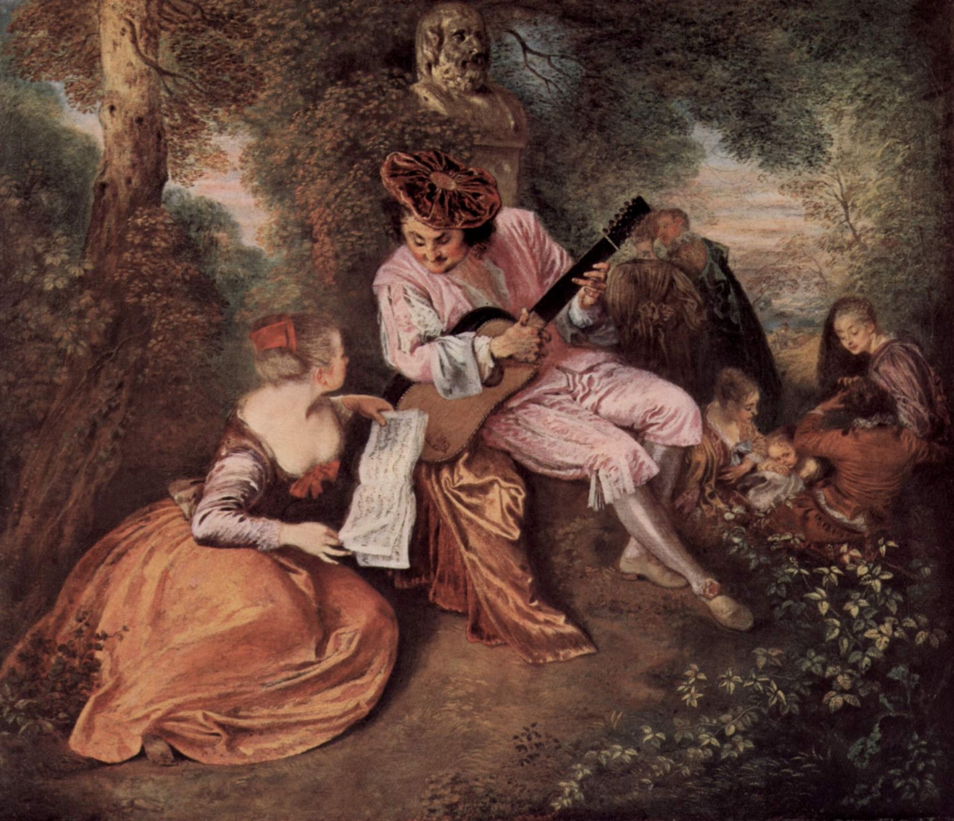 The Love Song by Jean-Antoine Watteau