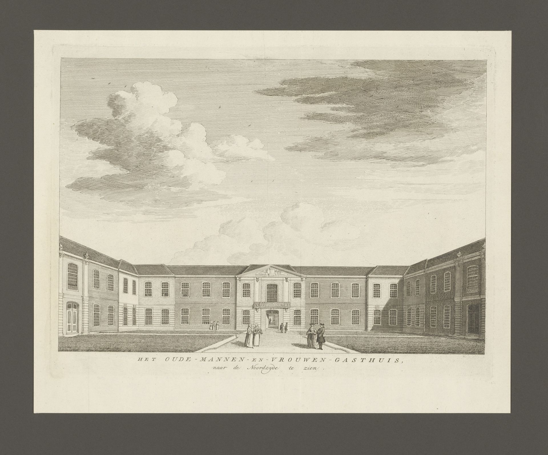 Gezicht op het Oudemannenhuis by Anonymous