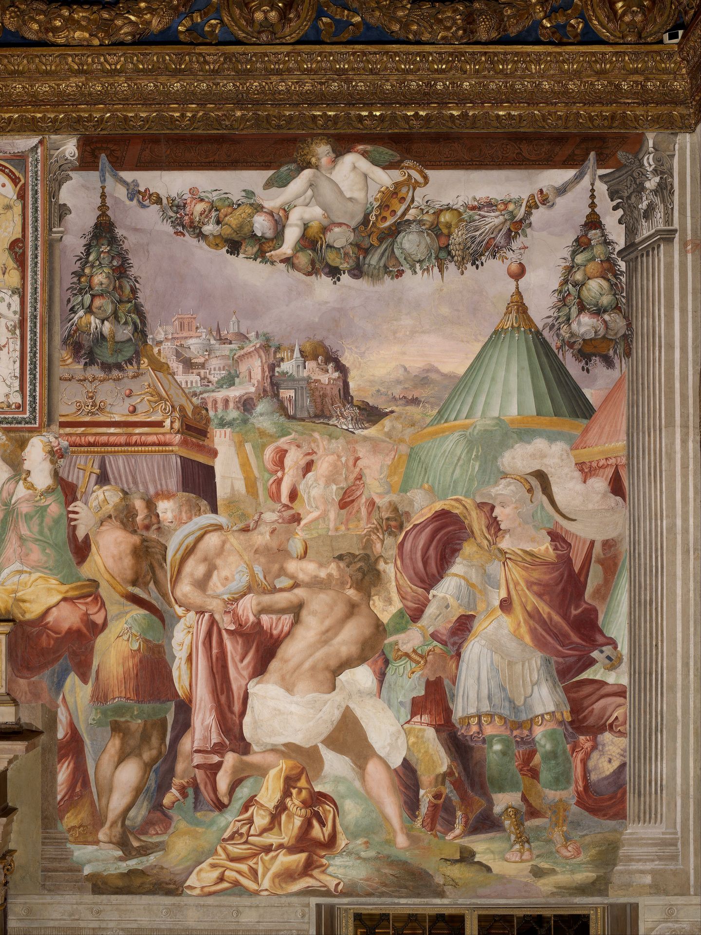 Camillo Punishes the Treacherous Teacher from Falerii by Francesco de' Rossi (Francesco Salviati), "Cecchino"
