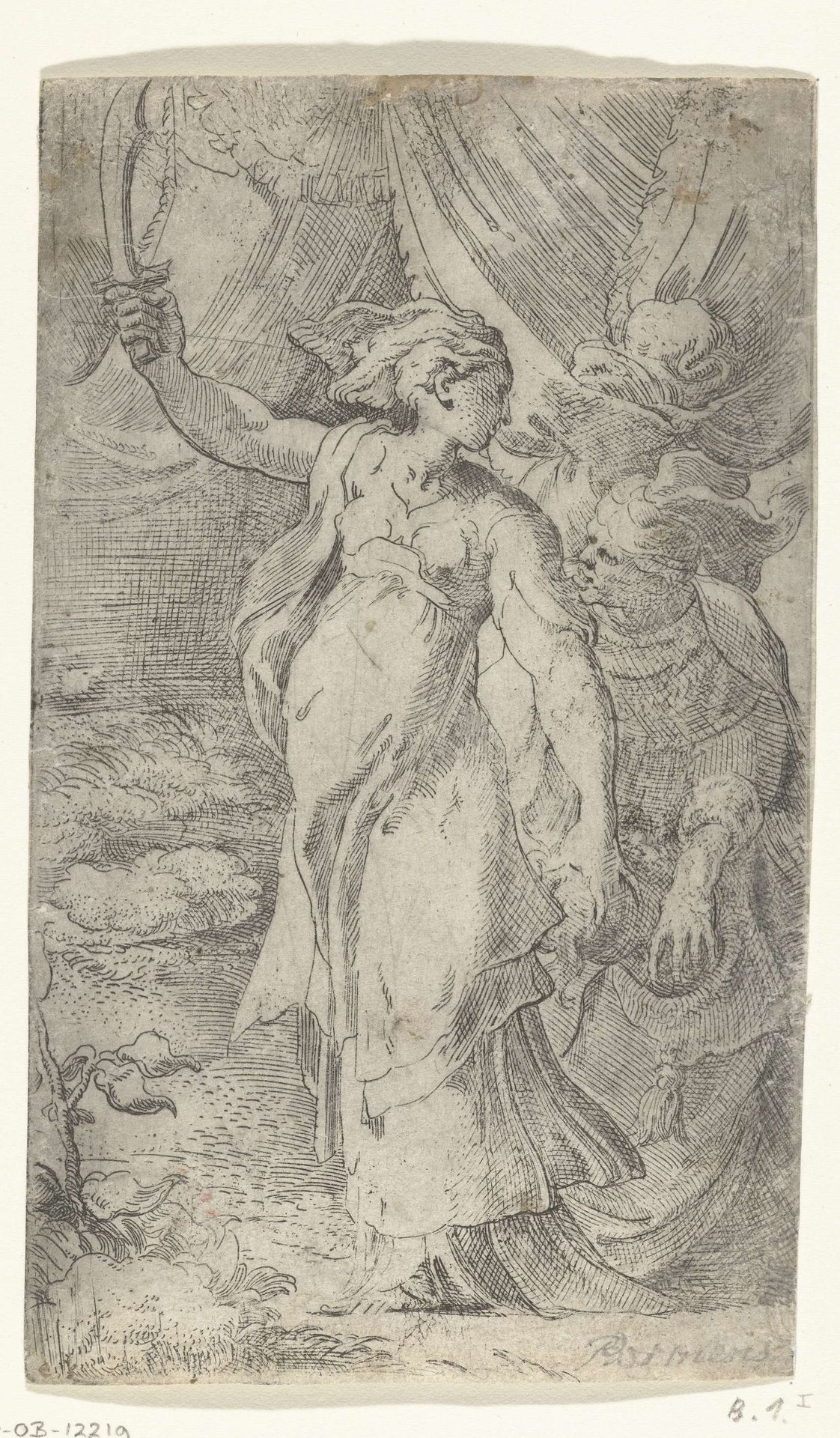 Judith met het hoofd van Holofernes by Parmigianino