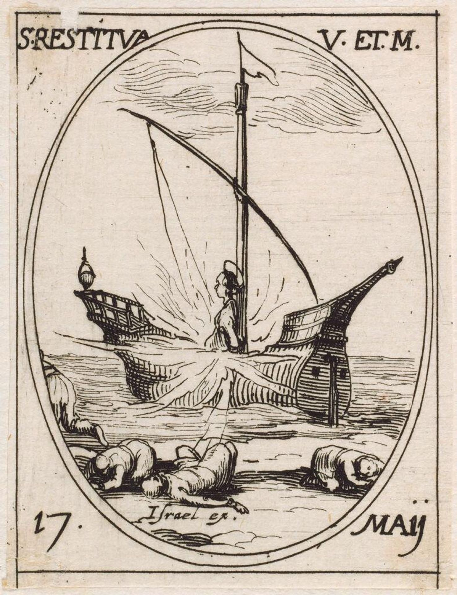Saint Restitua by Jacques Callot