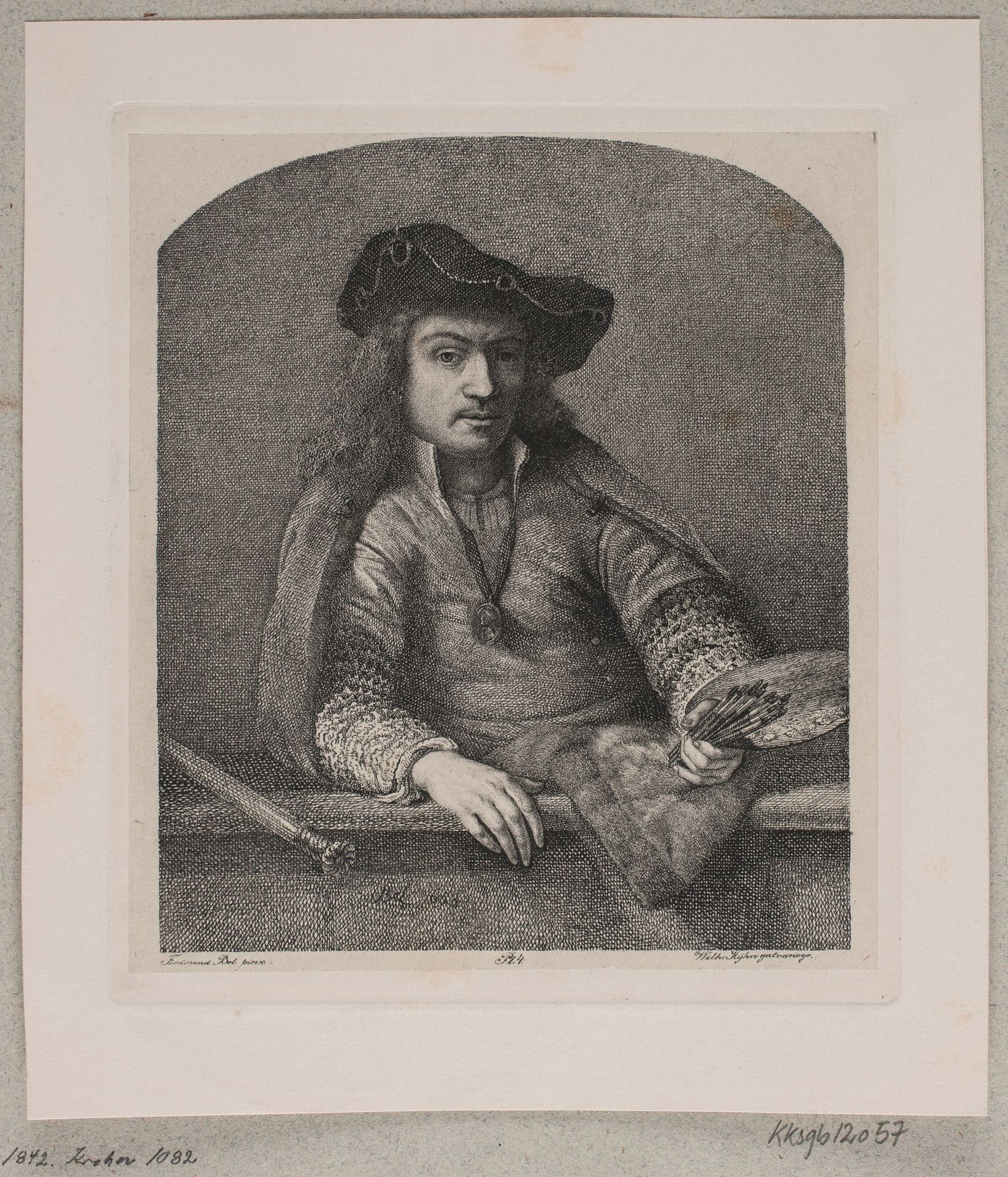 Selvportræt af Ferdinand Bol by Vilhelm Kyhn