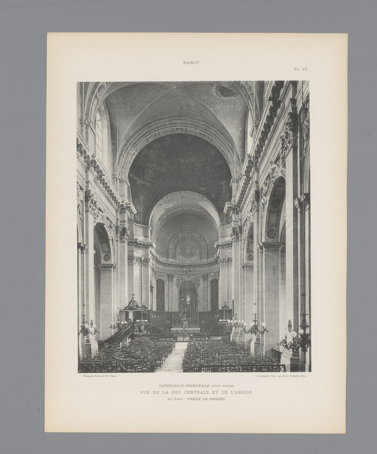 Interieur van de Notre-Dame de Saint-Sigisbert te Nancy by Anonymous