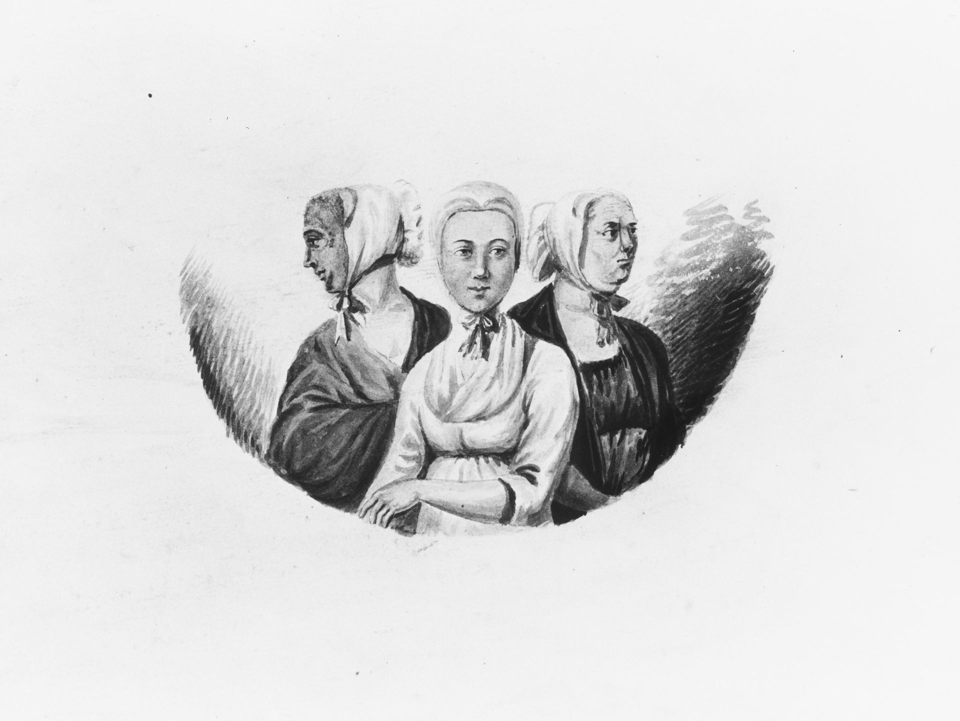 Moravian Sisters by Pavel Petrovich Svinin