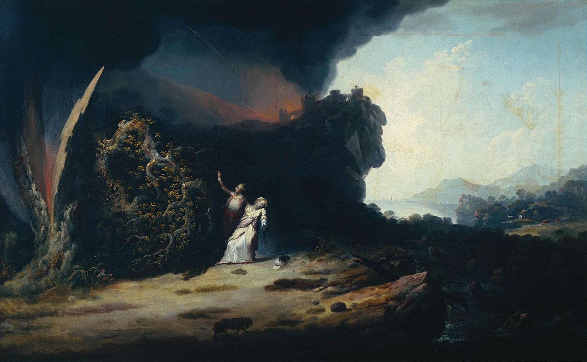 Thunderstorm with the Death of Amelia by  William Williams