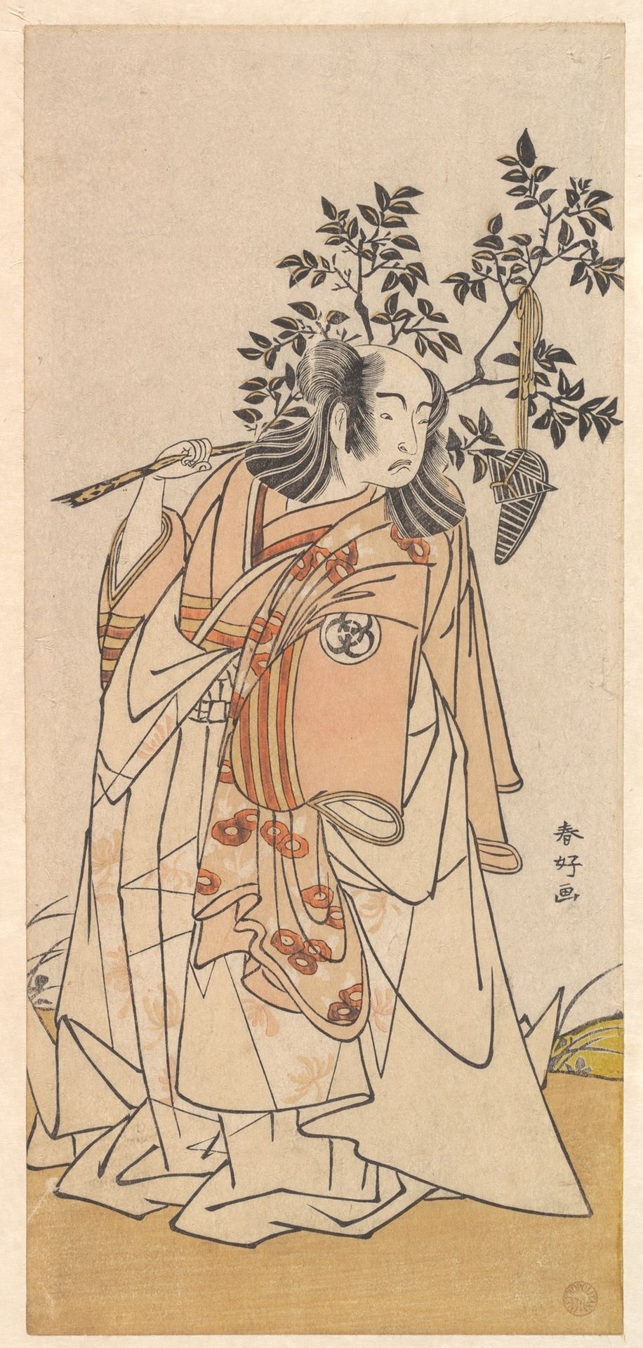 The Actor Bando Mitsugoro I as a Man in Daimyo Attire by Katsukawa Shunkō