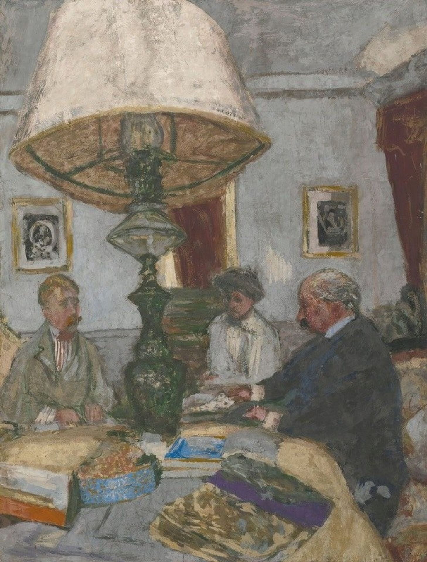Sous La Grande Lampe À Saint-Jacut by Édouard Vuillard