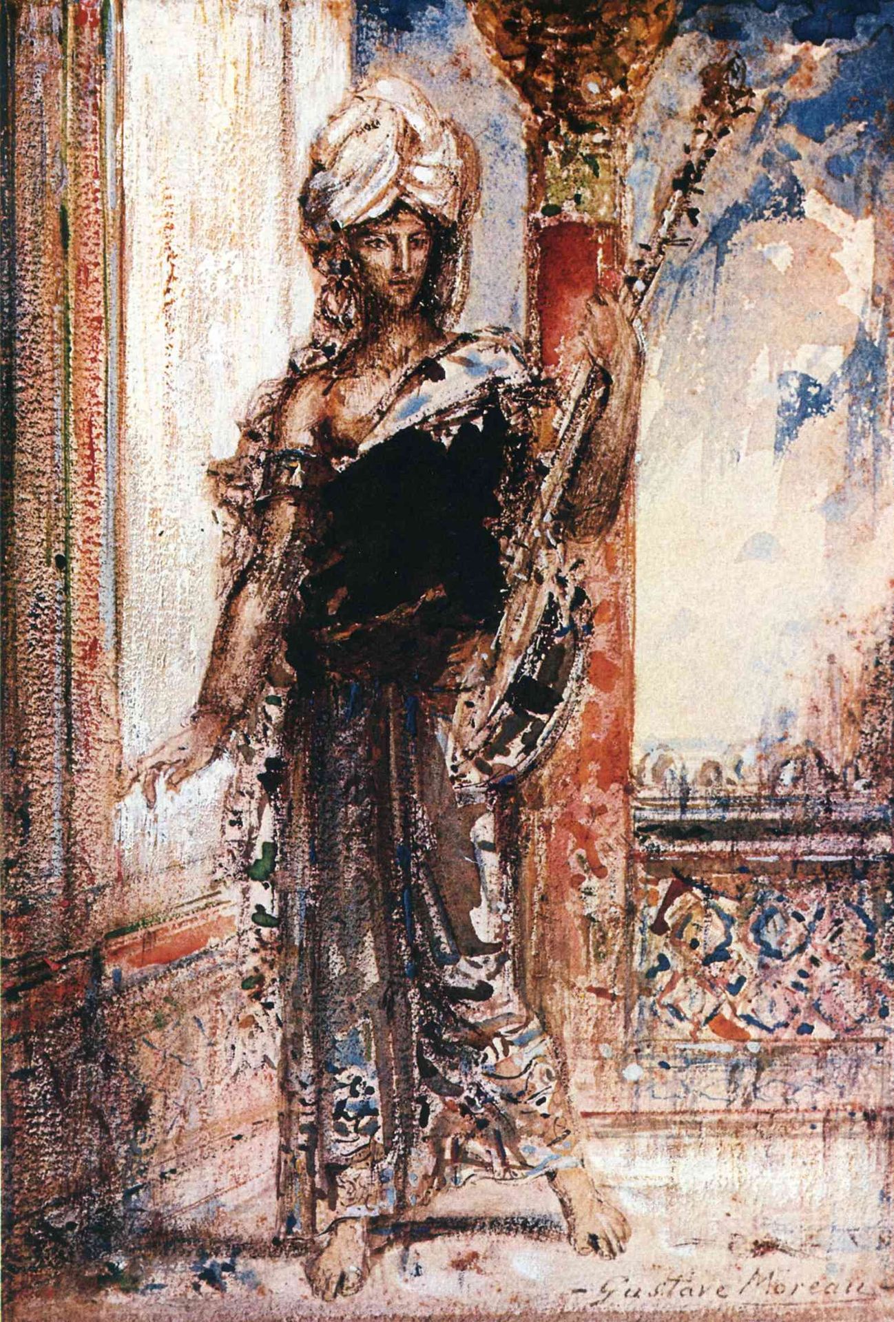 An Arabian Singer by Gustave Moreau