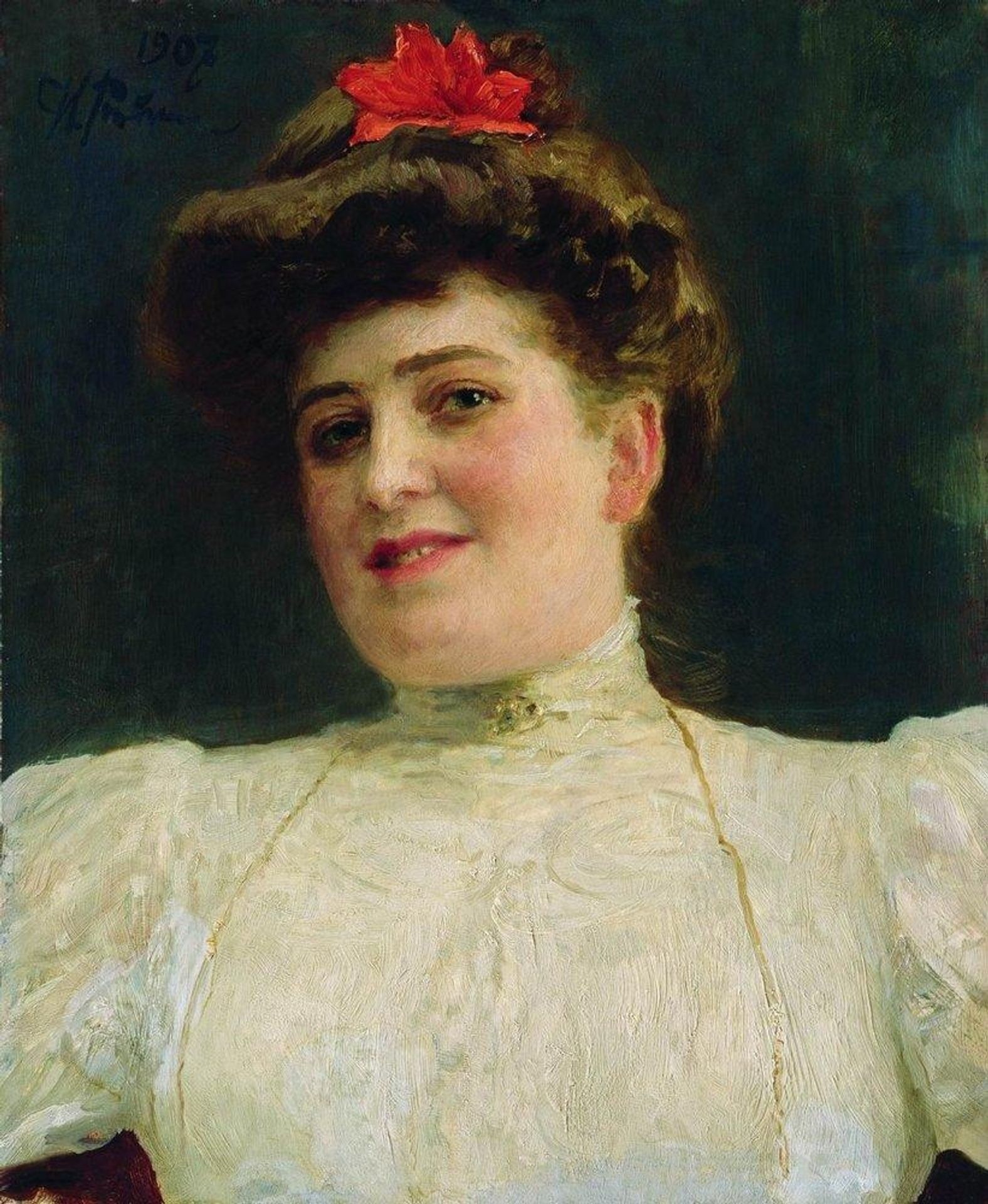 Portrait of a Woman (Olga Shoofs) by Ilya Repin
