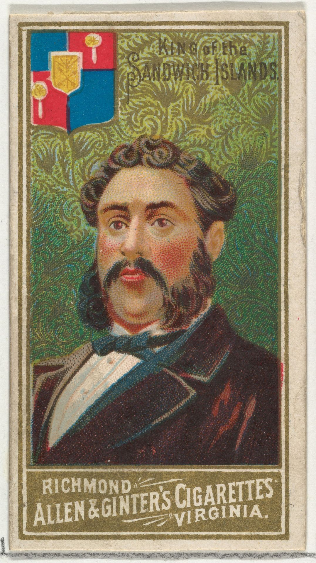 King of the Sandwich Islands, from World's Sovereigns series (N34) for Allen & Ginter Cigarettes by Allen & Ginter