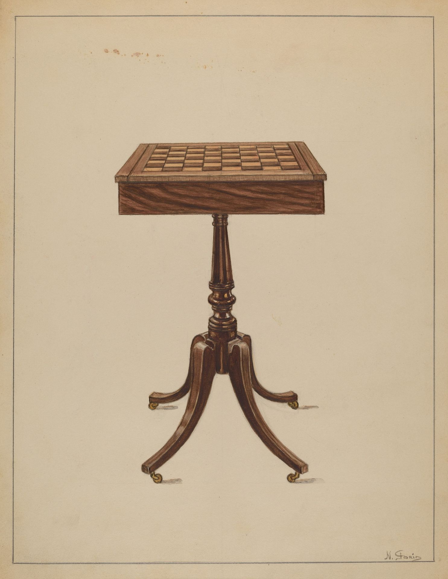 Checker Table by Nicholas Gorid
