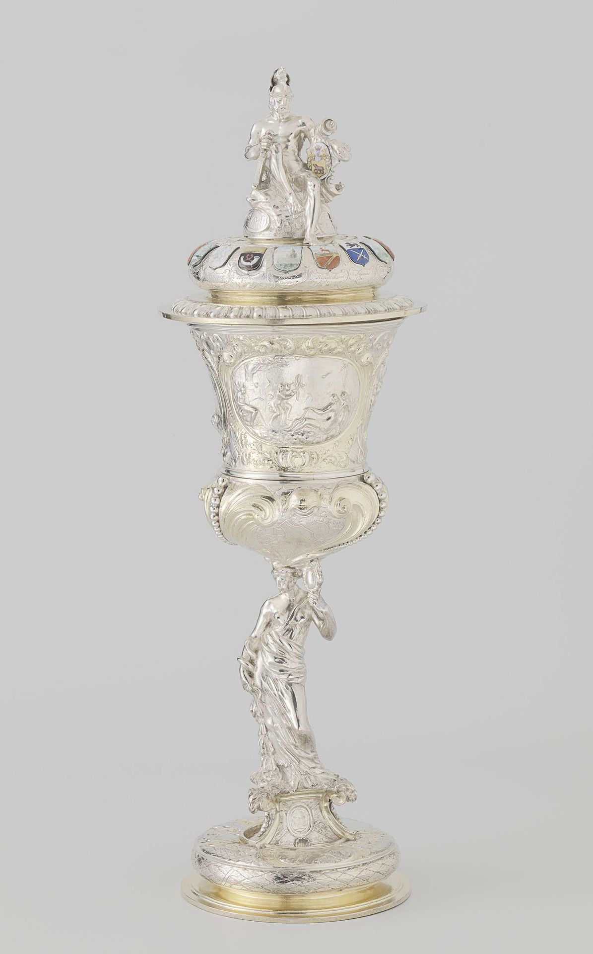 Cup honouring the captaincy of Jan Berewout Jan Lanckhorst (1668–1742) by Jan Lanckhorst
