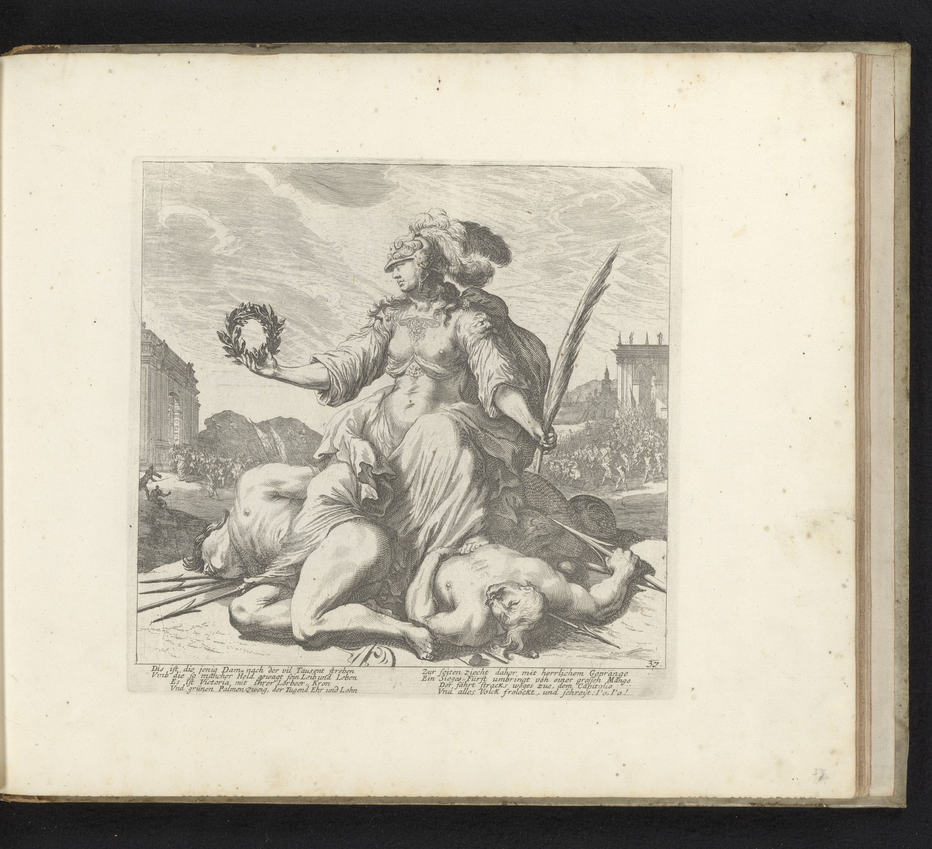Personificatie van de Overwinning by Melchior Küsel