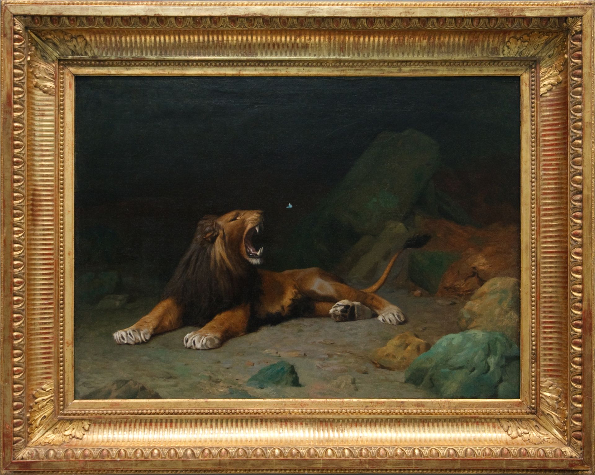 Lion Snapping at a Butterfly - Jean-Léon Gérôme | Artera