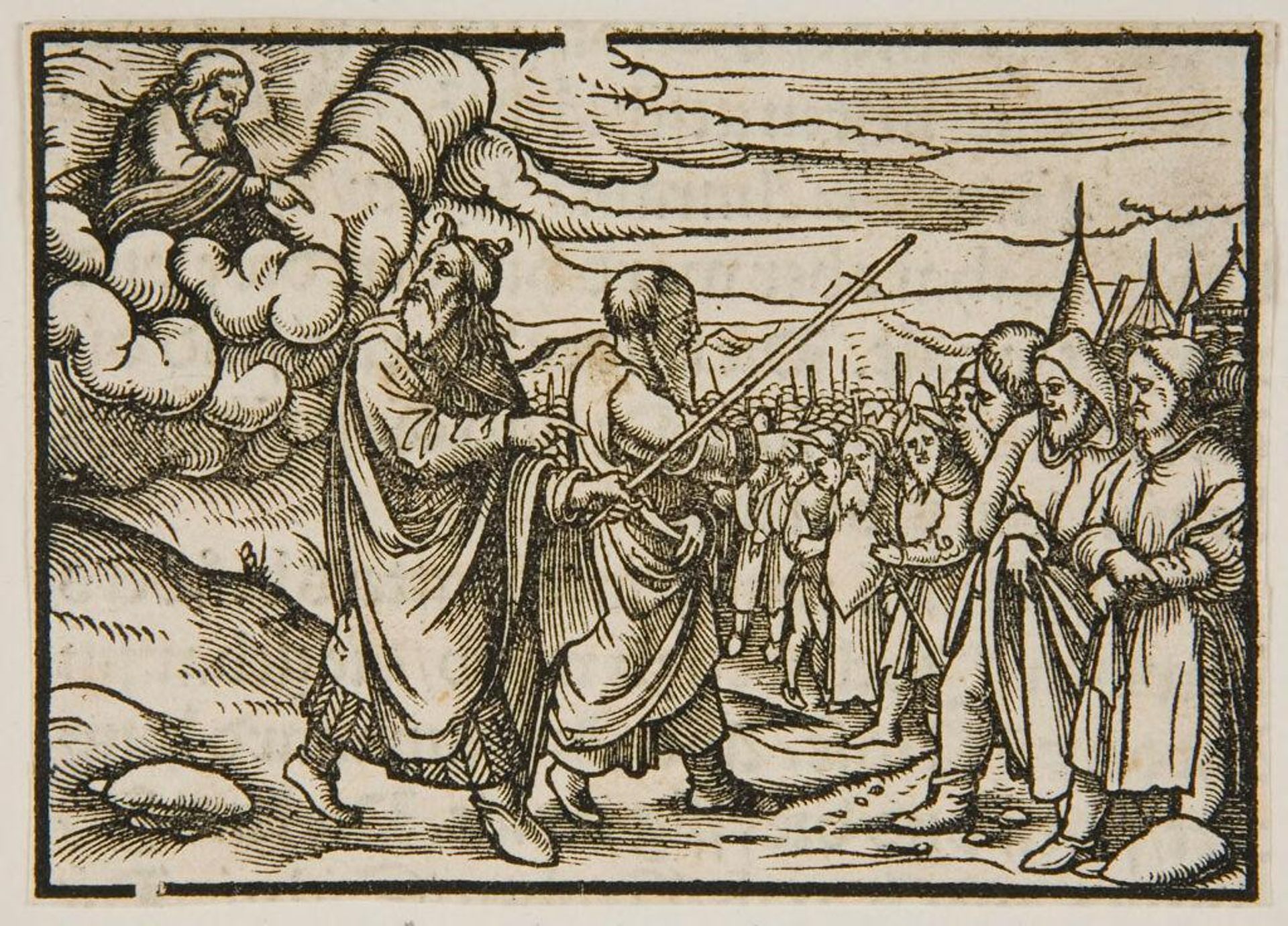 God speaks to Moses by Anonymous