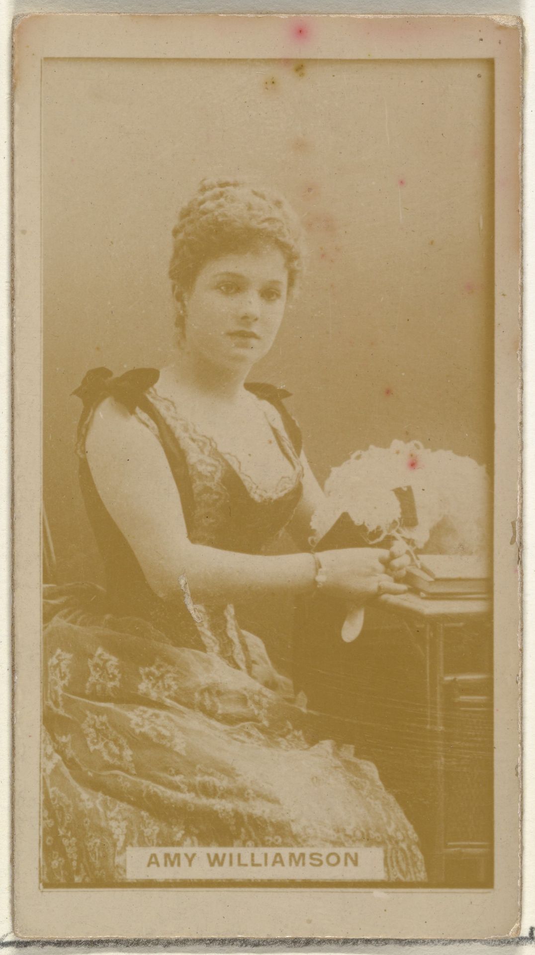 Amy Williamson, from the Actors and Actresses series (N145-8) issued by Duke Sons & Co. to promote Duke Cigarettes by W. Duke, Sons & Co.