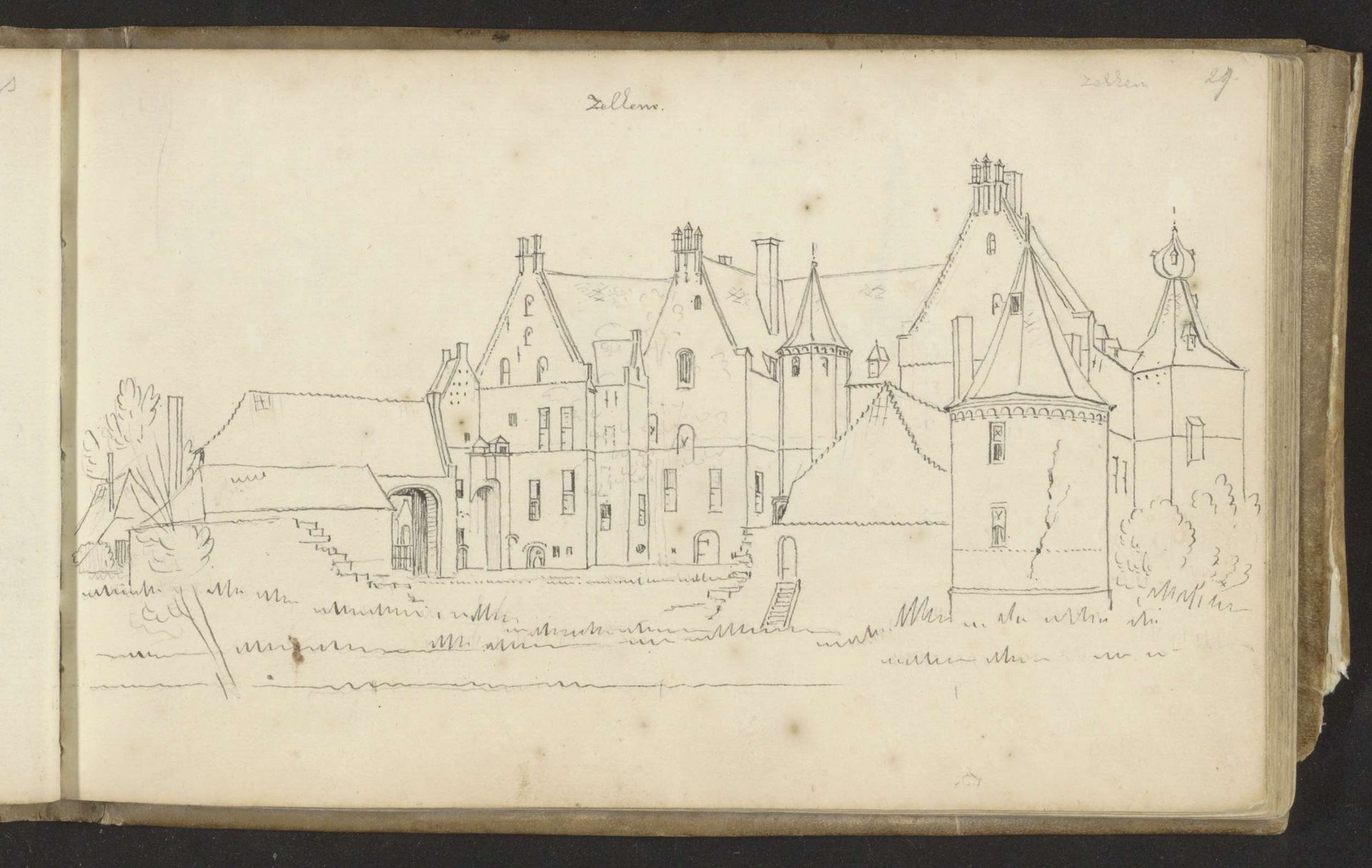 Kasteel te Zelhem by Abraham de (II) Haen