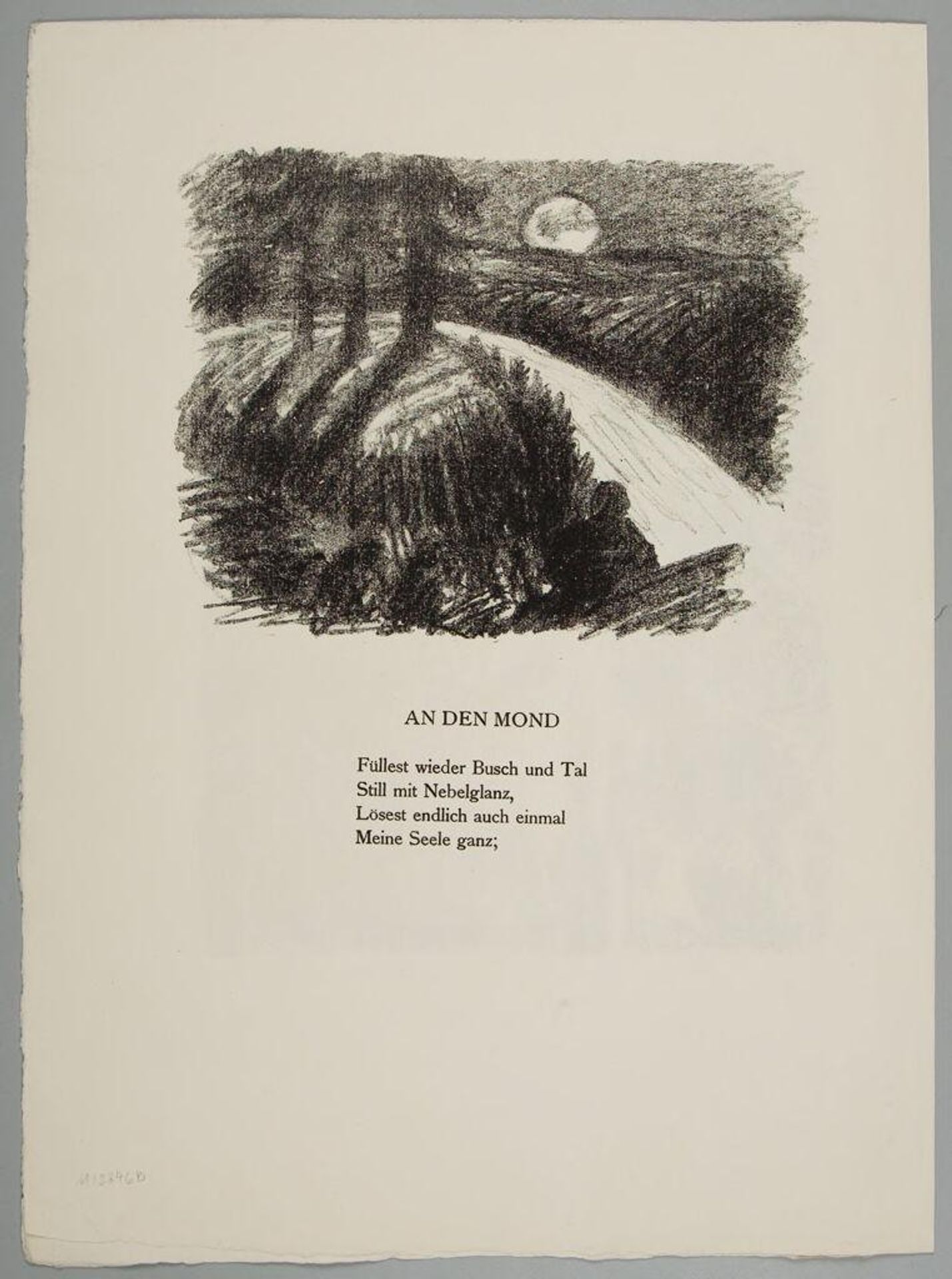 To the Moon 1: Rising Moon by Ernst Barlach