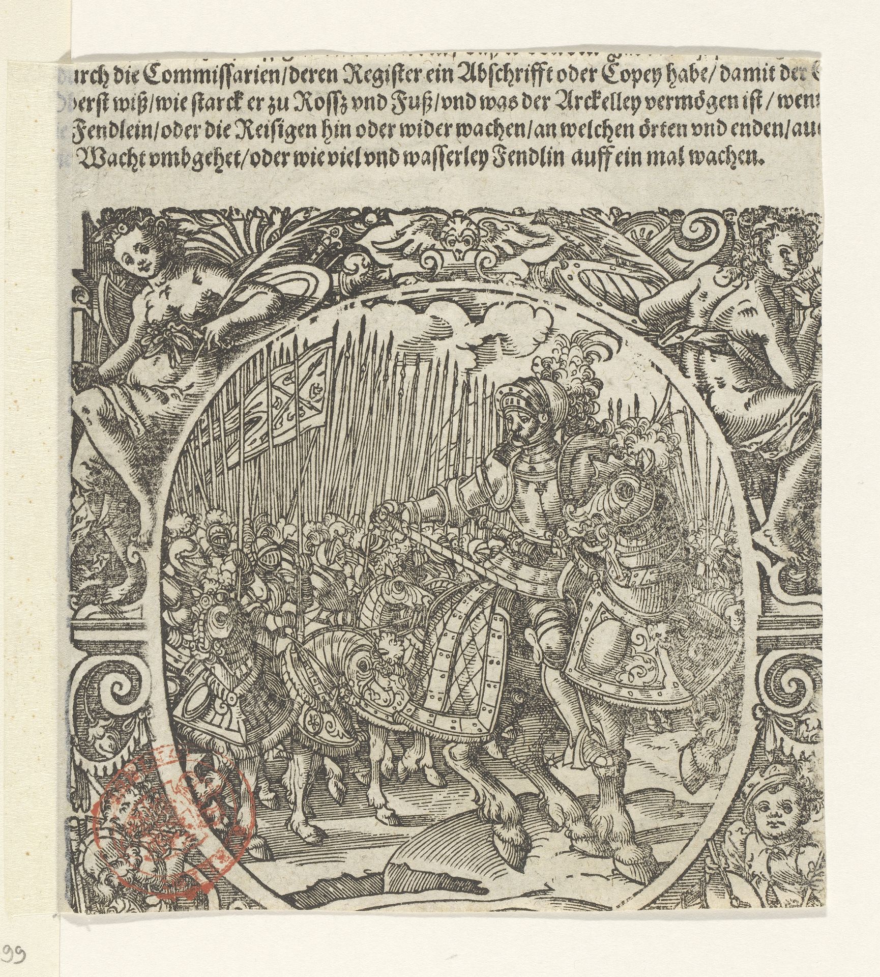 Generaal voor zijn cavalerie by Jost Amman