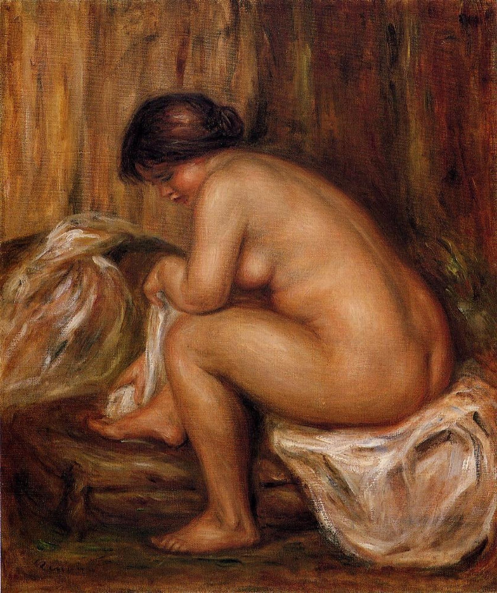 After Bathing by Pierre-Auguste Renoir