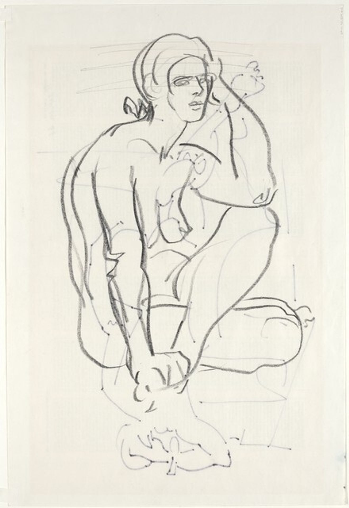 Seated  Woman (verso) by Jacob Kainen