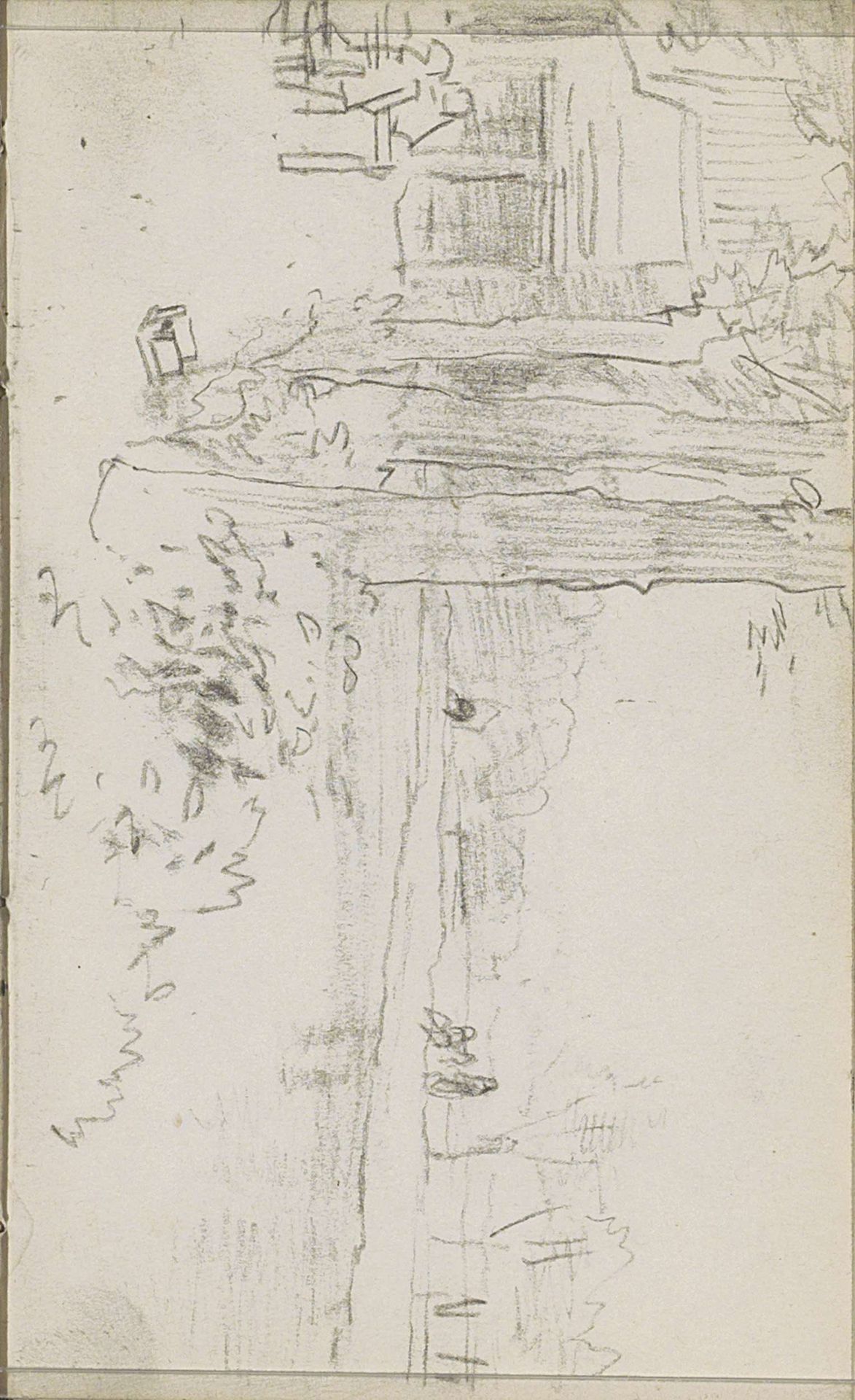Waterkant van een rivier by Anton Mauve