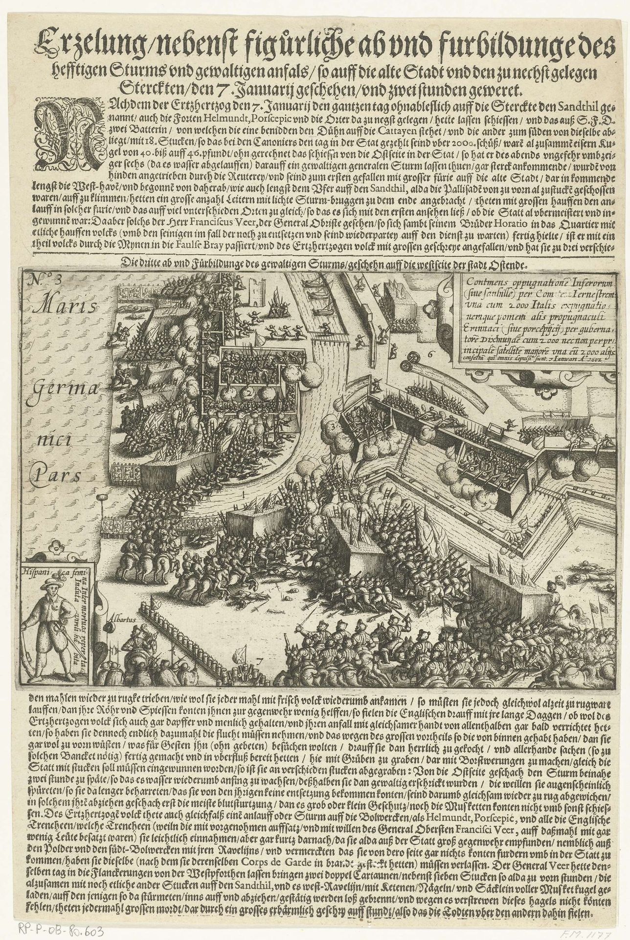 Bestorming van Oostende, 1602 by Anonymous
