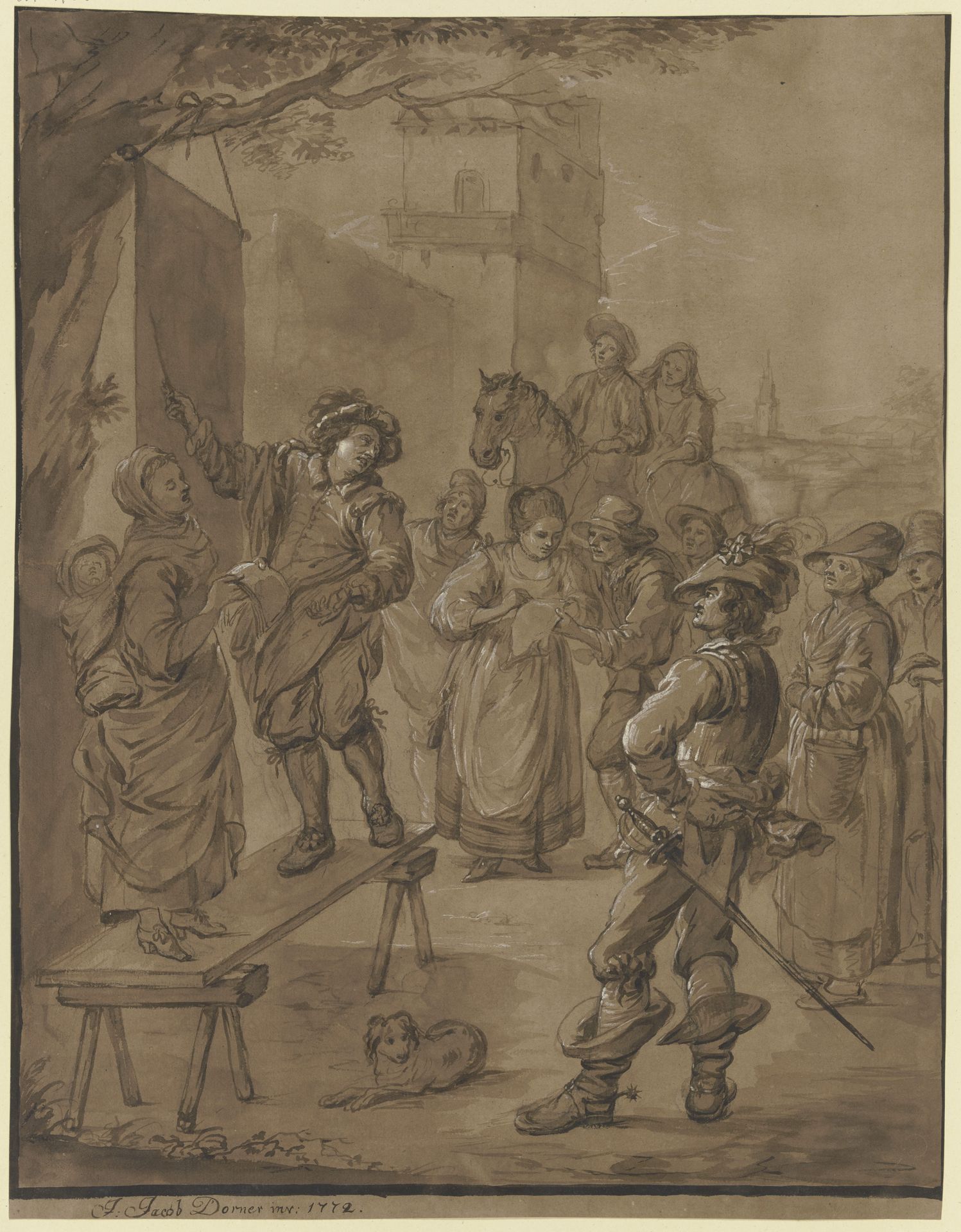 Minstrel by Johann Jakob Dorner the Elder