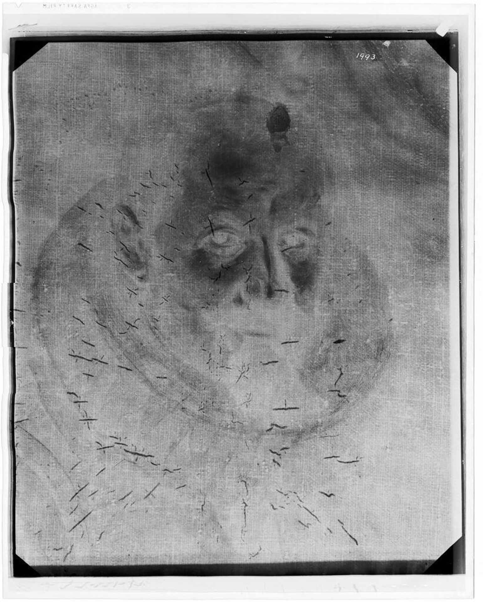 X-radiograph(s) of "Portrait of a Man" by Artist of original: (?) Diego Rodriguez VelÃ¡zquez