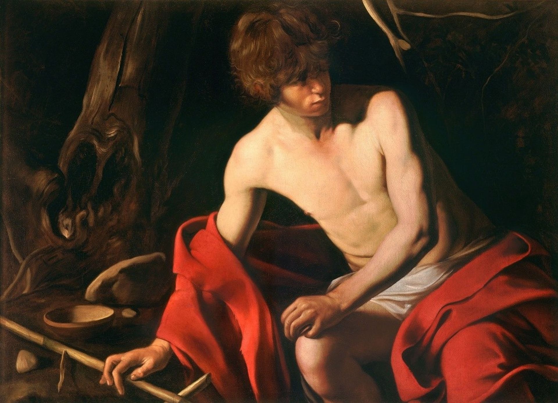 Saint John the Baptist by Caravaggio