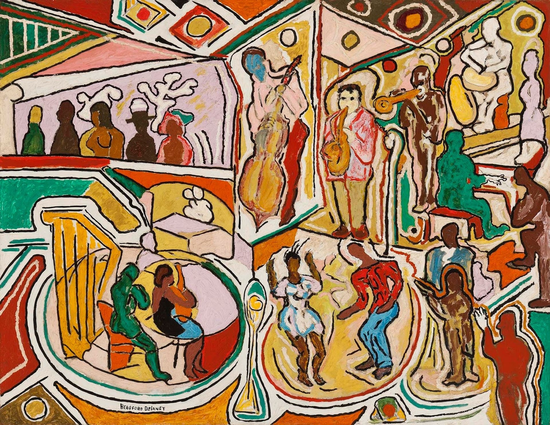 Untitled (Jazz Club) by Beauford Delaney