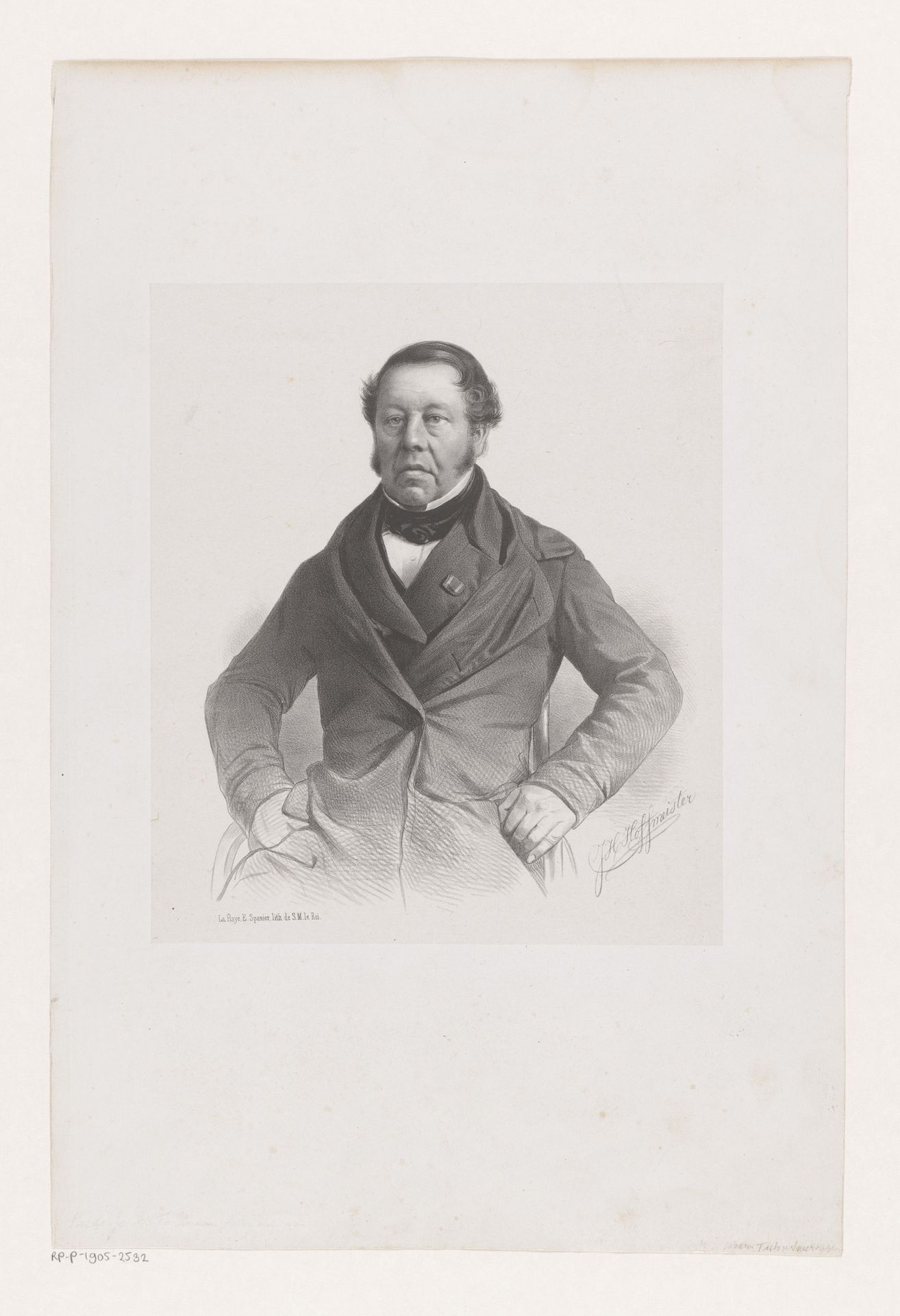 Portret van Hendrik Jacob Taets van Amerongen by Johan Hendrik Hoffmeister