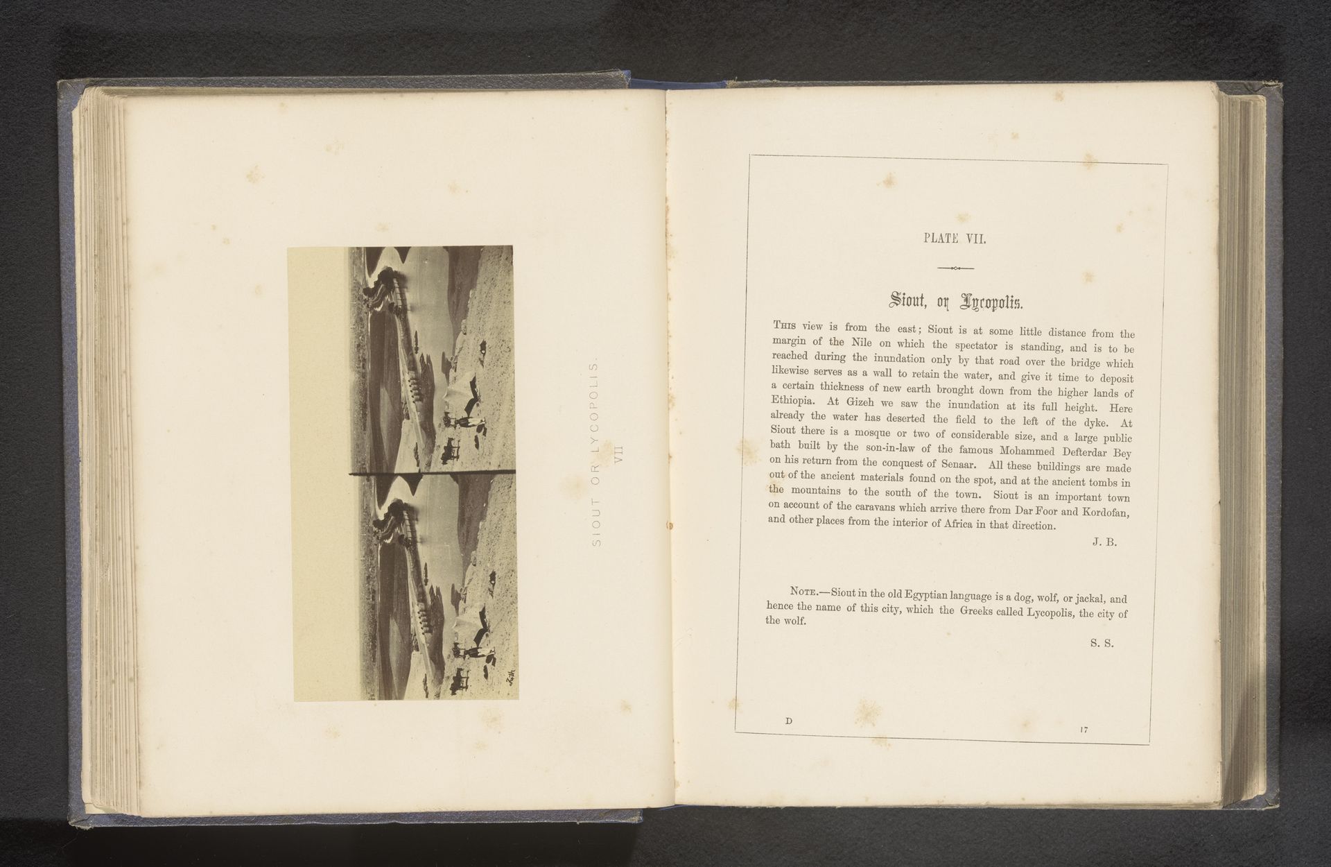 Gezicht op Assioet by Francis Frith
