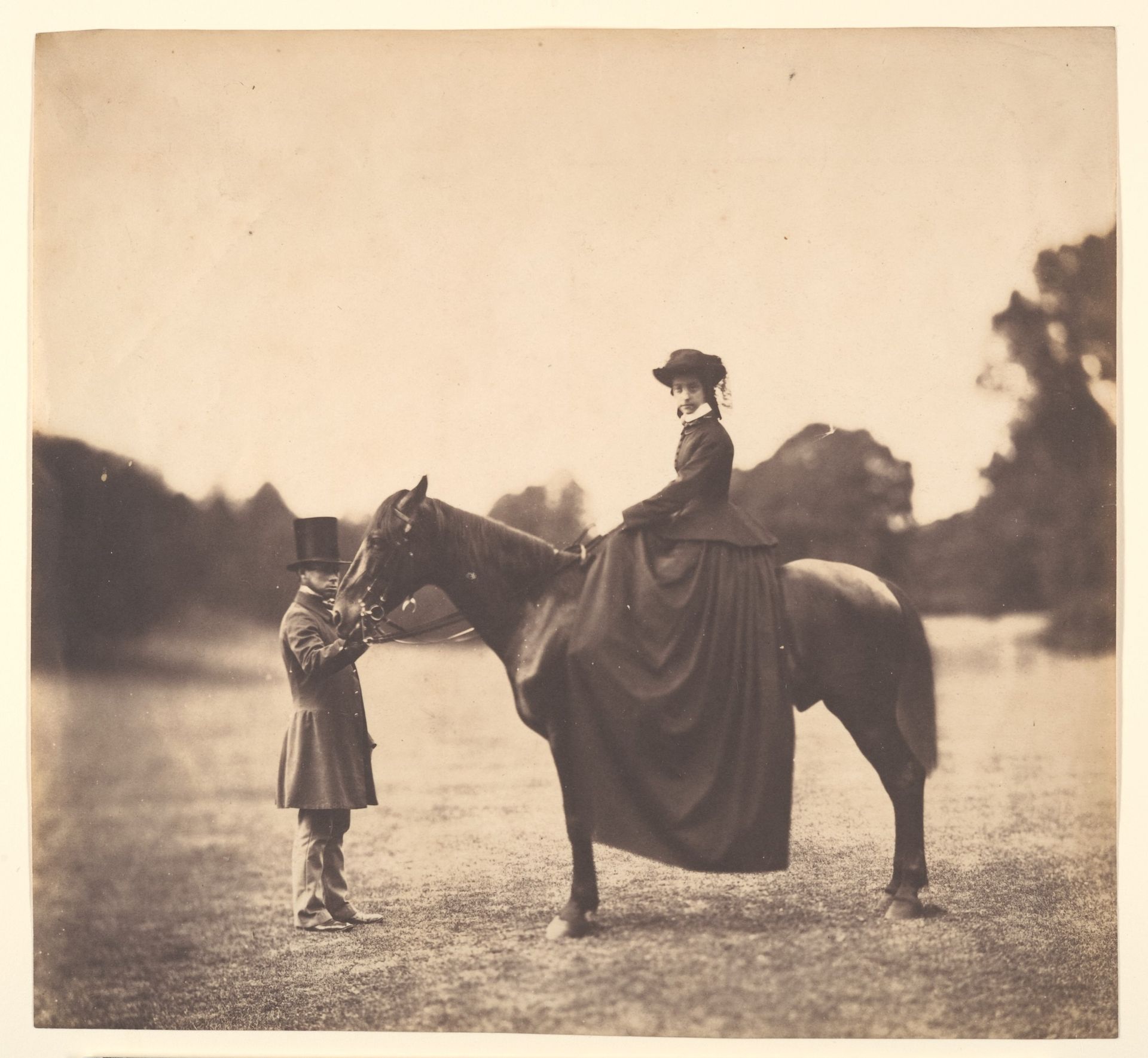 [Lady on Horseback] by Roger Fenton