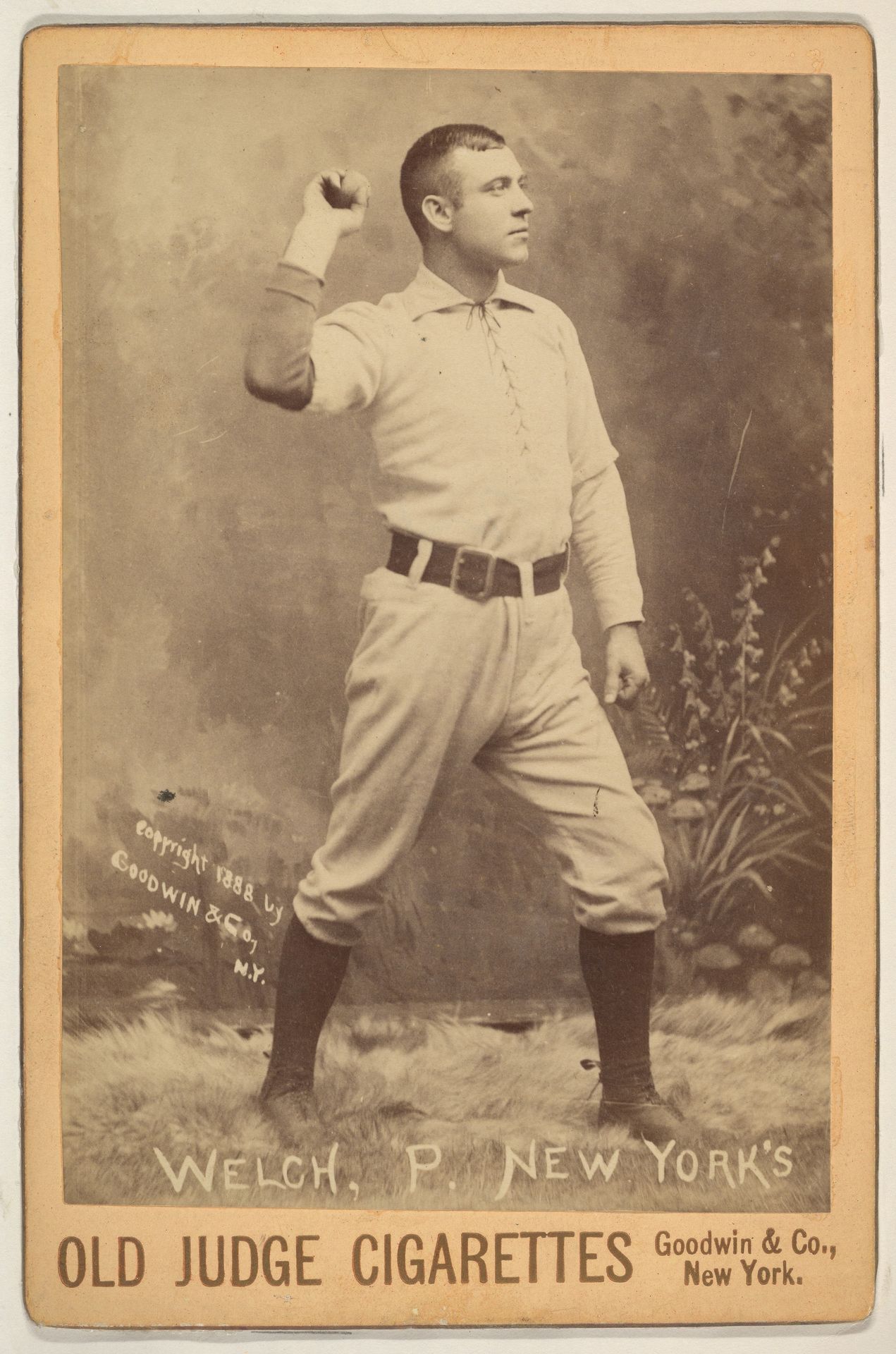 Welch, Pitcher, New York, from the series Old Judge Cigarettes by Goodwin & Company