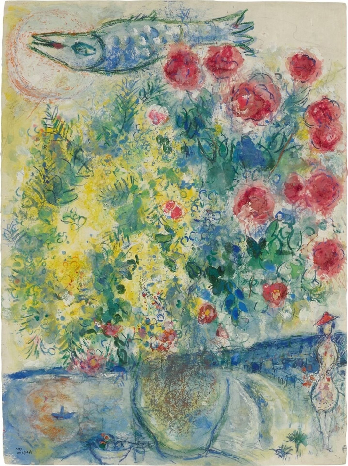 Roses et mimosas - Marc Chagall | Artera | AskArtera