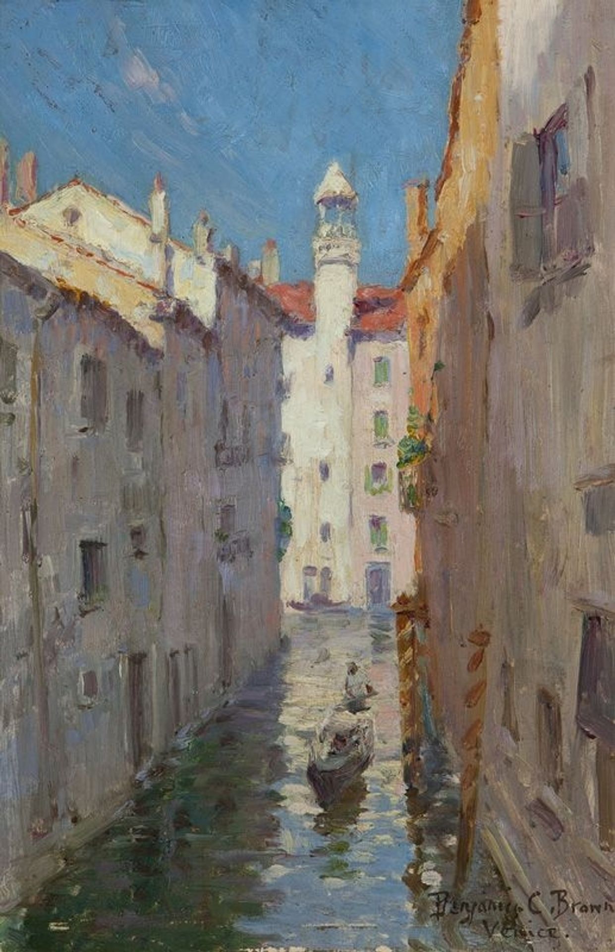 A Little Canal in Venice by Benjamin Brown