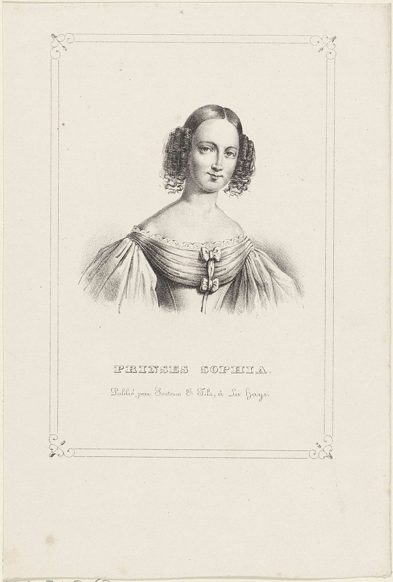 Portret van Sophie, prinses der Nederlanden by Anonymous