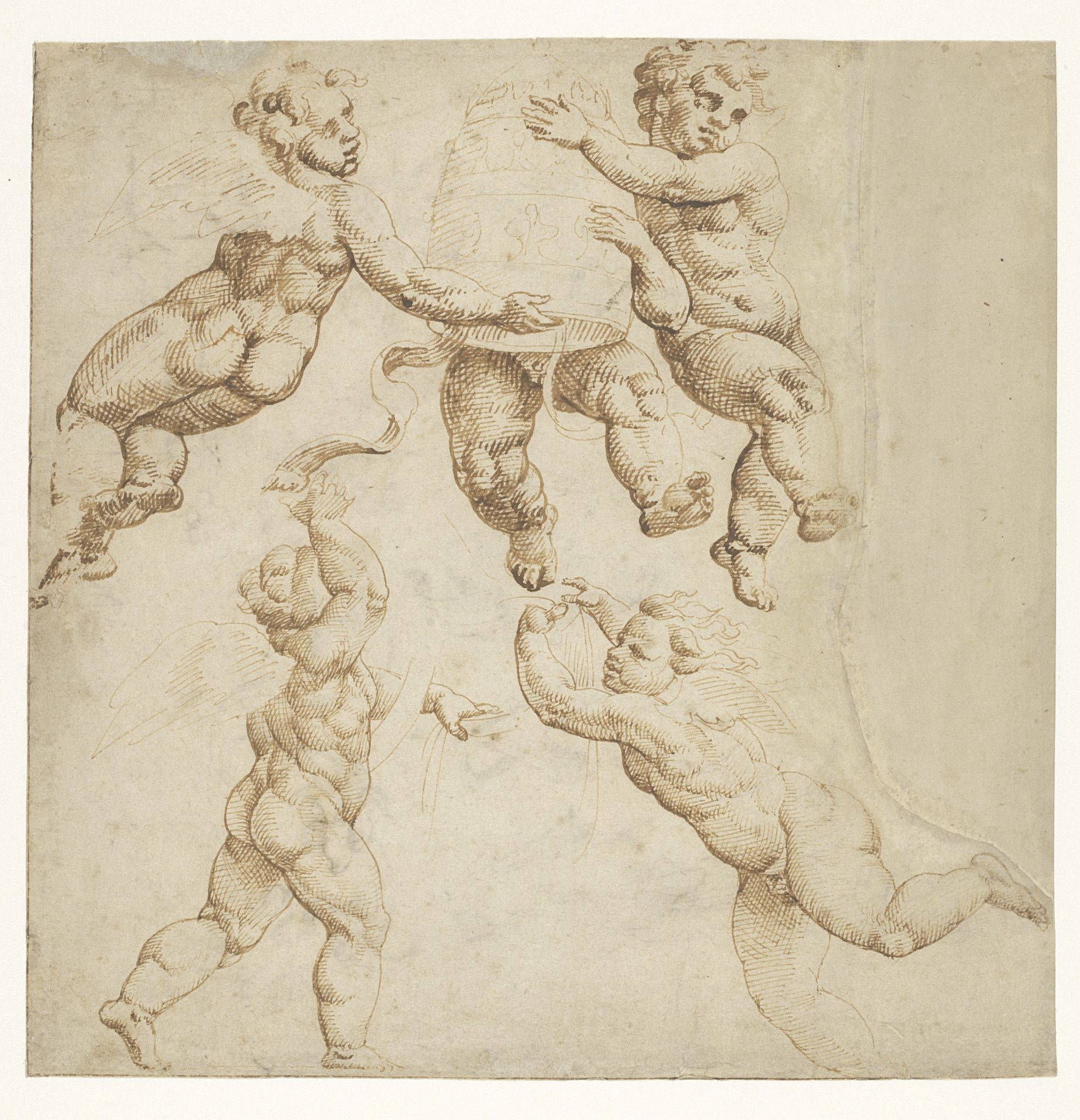 Five Hovering Angels by Maarten van Heemskerck