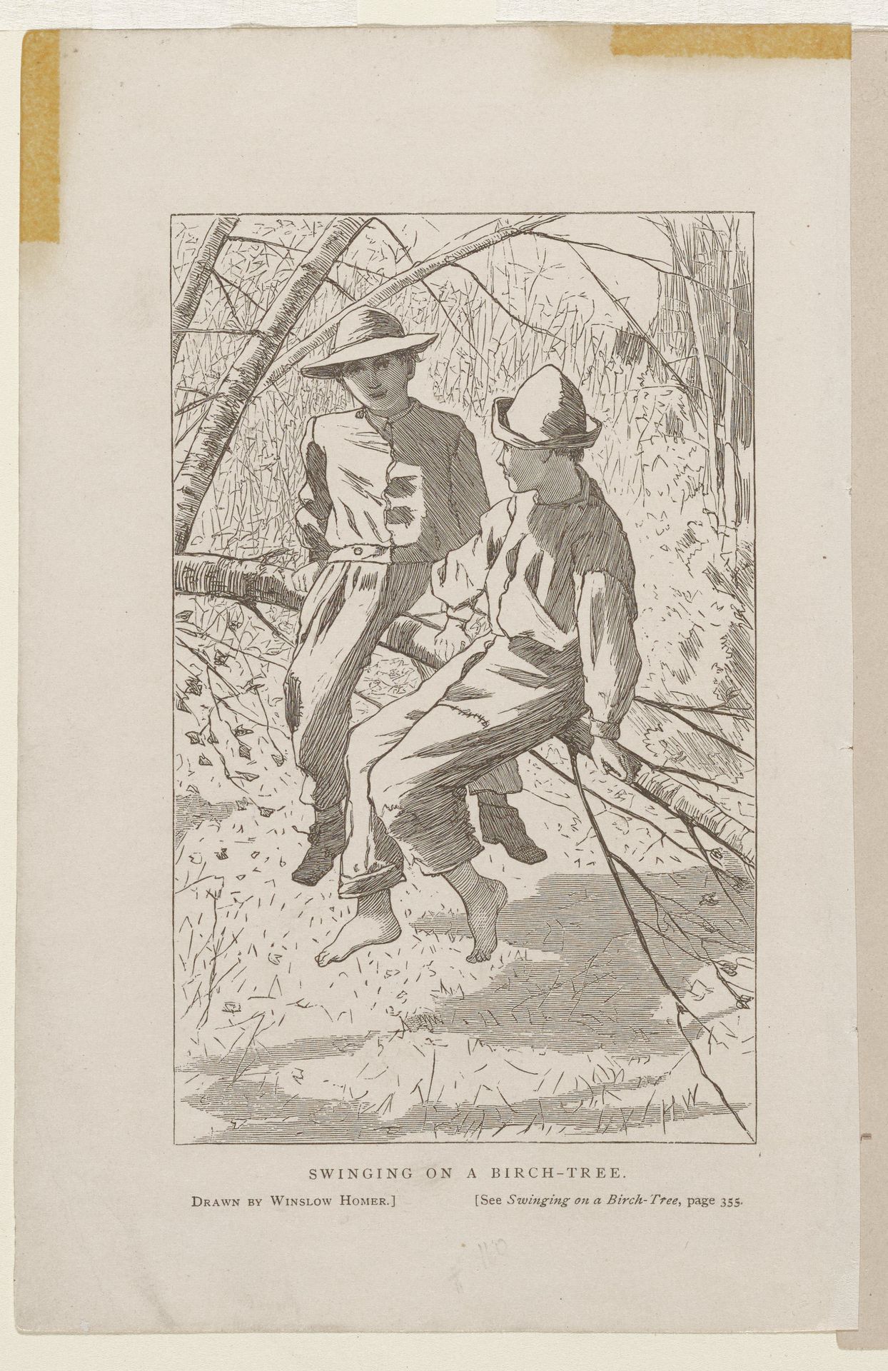 Swinging on a Birch Tree by Winslow Homer
