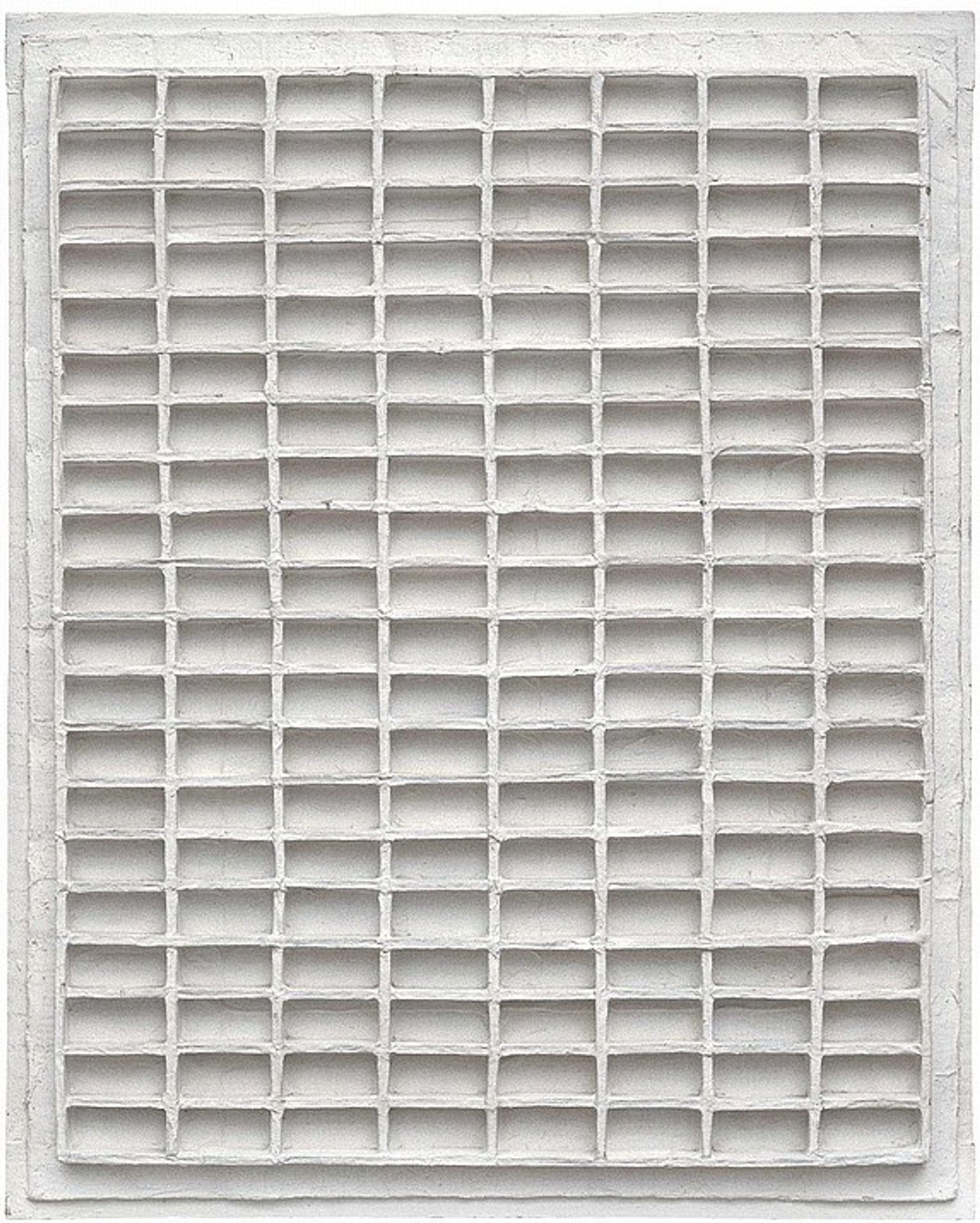 Weißes Strukturrelief R 62-1 by Johannes Jan Schoonhoven
