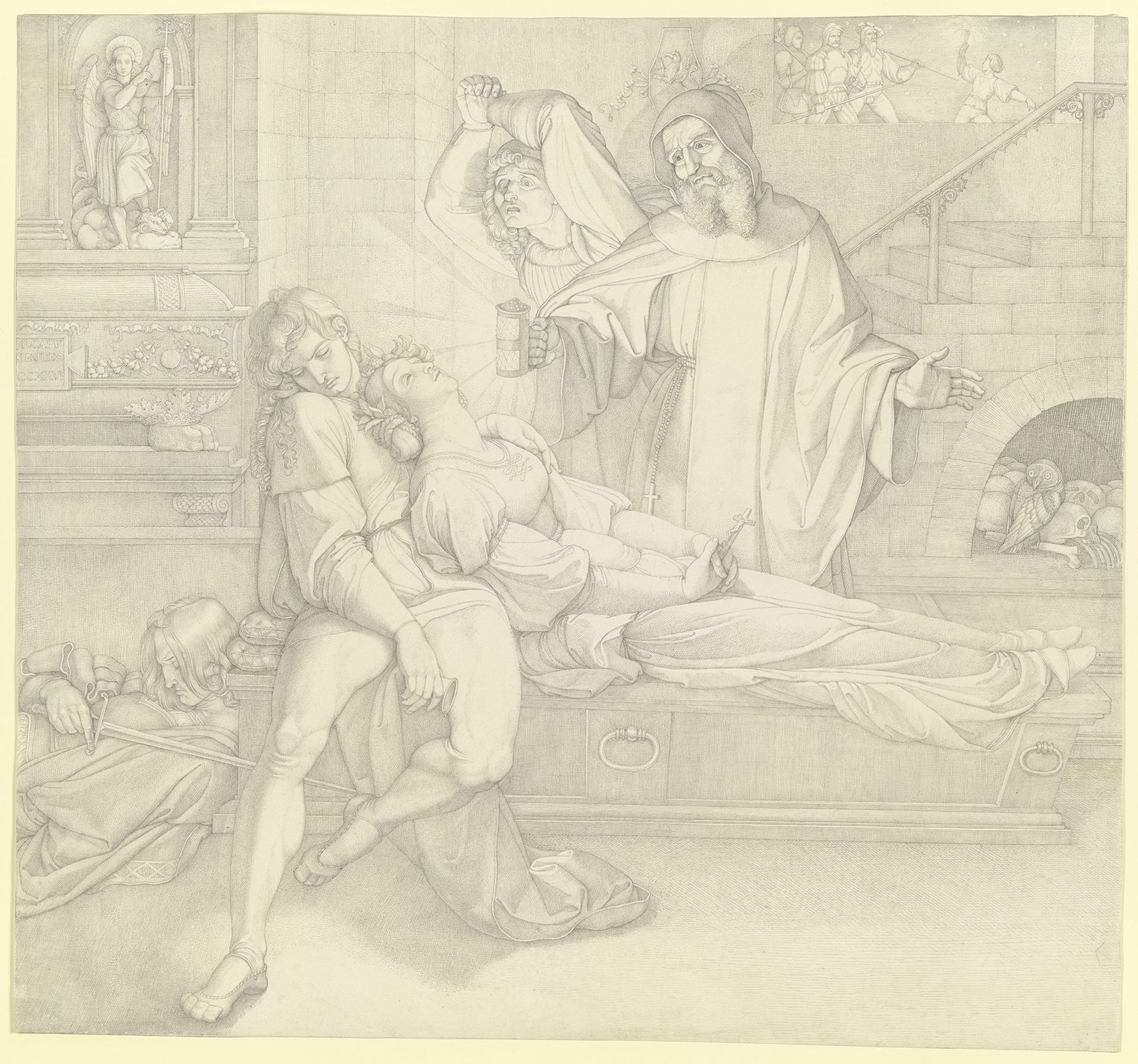 Romeo und Julia tot in der Gruft by Peter Cornelius